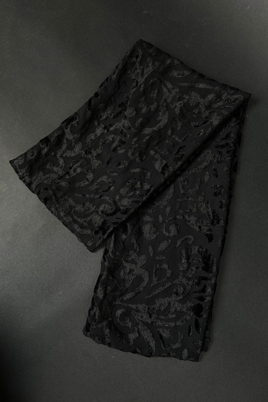 Whimsigoth Scarf Velvet Black