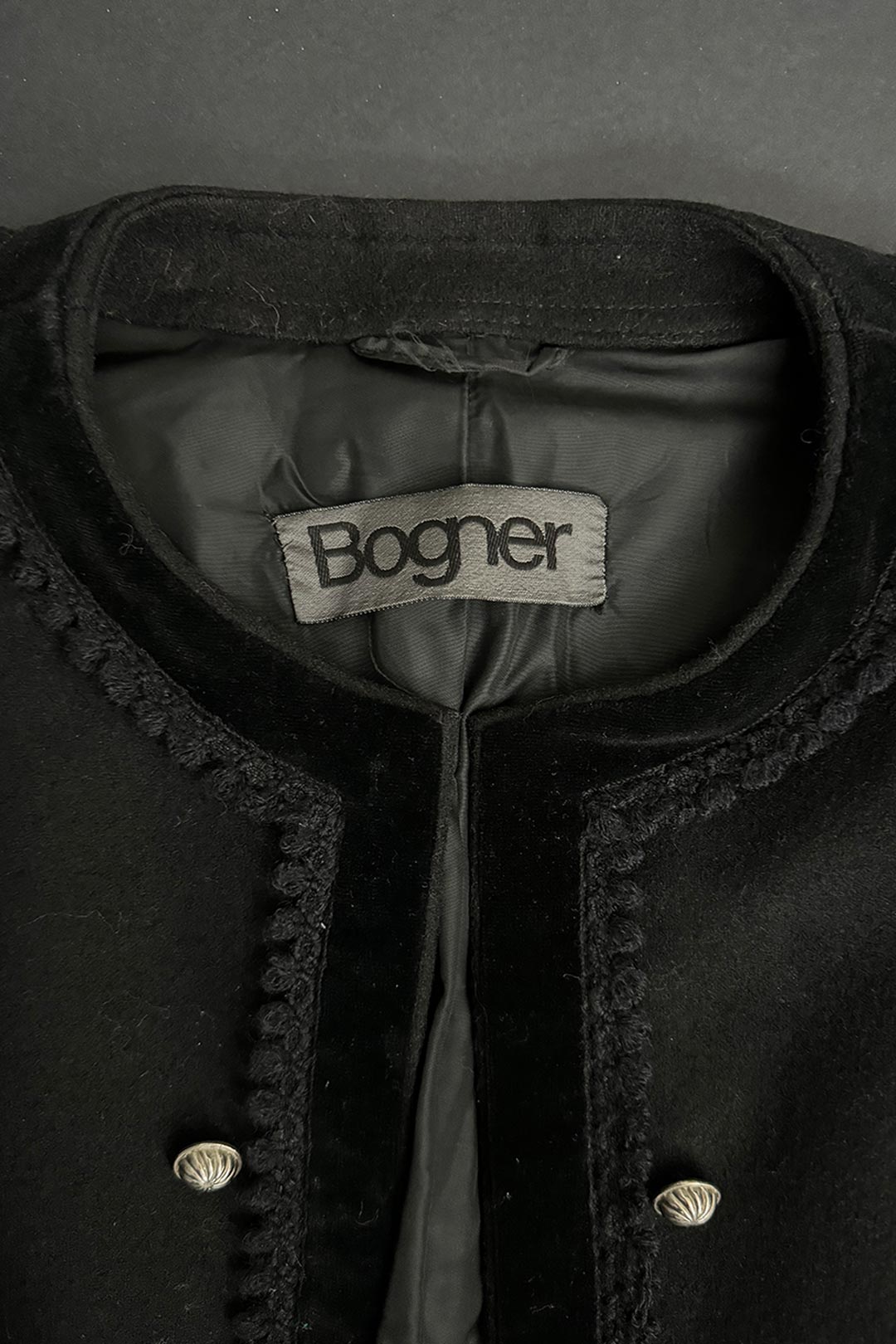 80s BOGNER Blazer Schwarz S–M