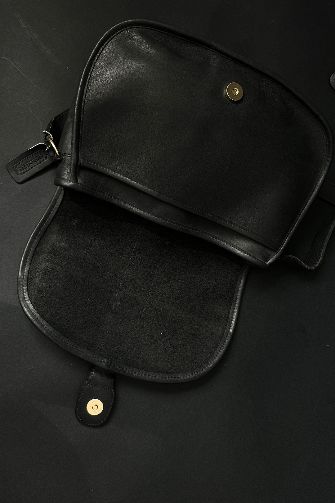Vintage 80s Coach Chelsea Bag, 9129, Schwarz, Made in USA theplaincircle vintage