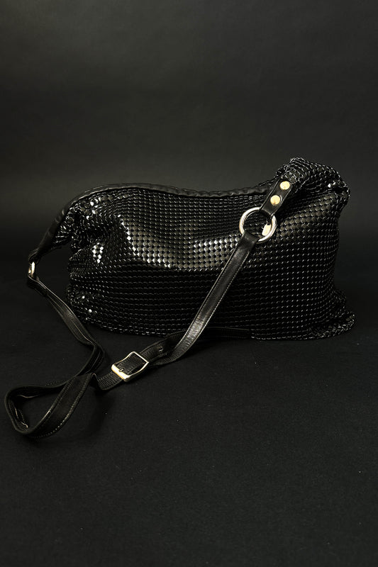 80s Bucket Bag Mesh Black