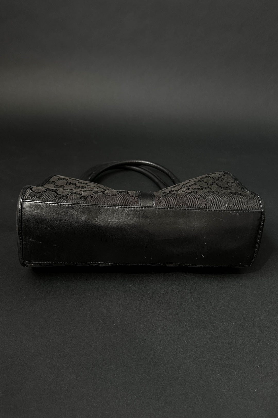 Vintage Gucci Jackie Tasche Schwarz Monogram