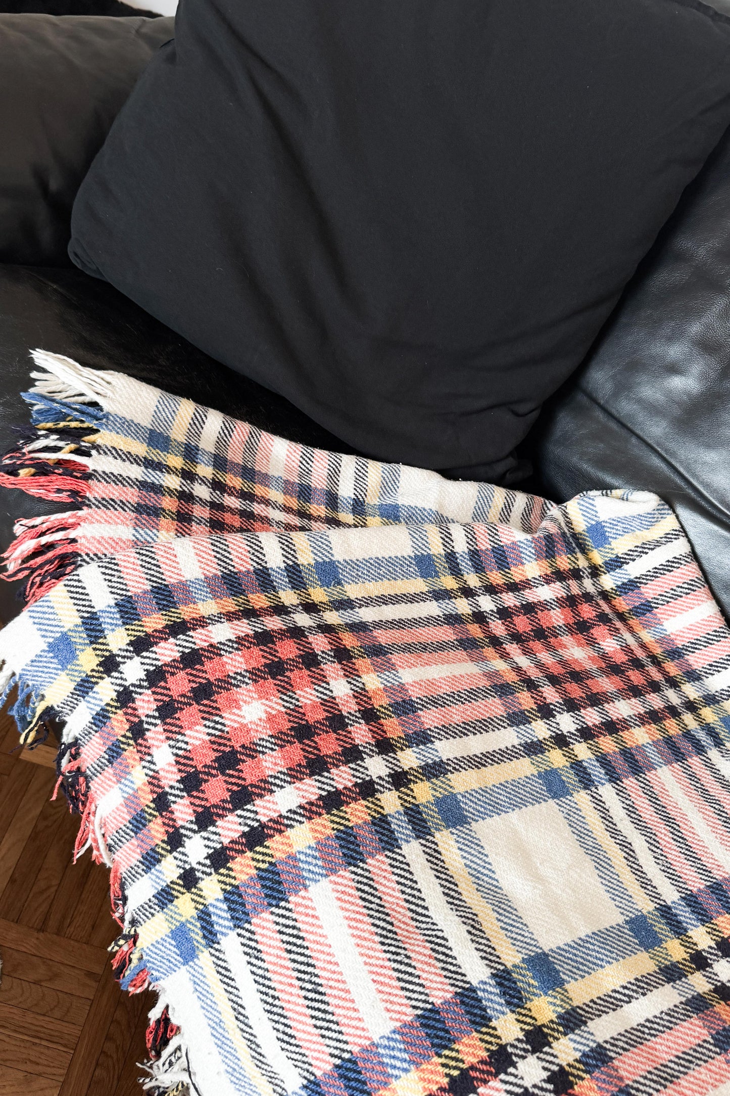 Vintage Karodecke – 80s Plaid Throw aus Baumwolle theplaincircle vintage