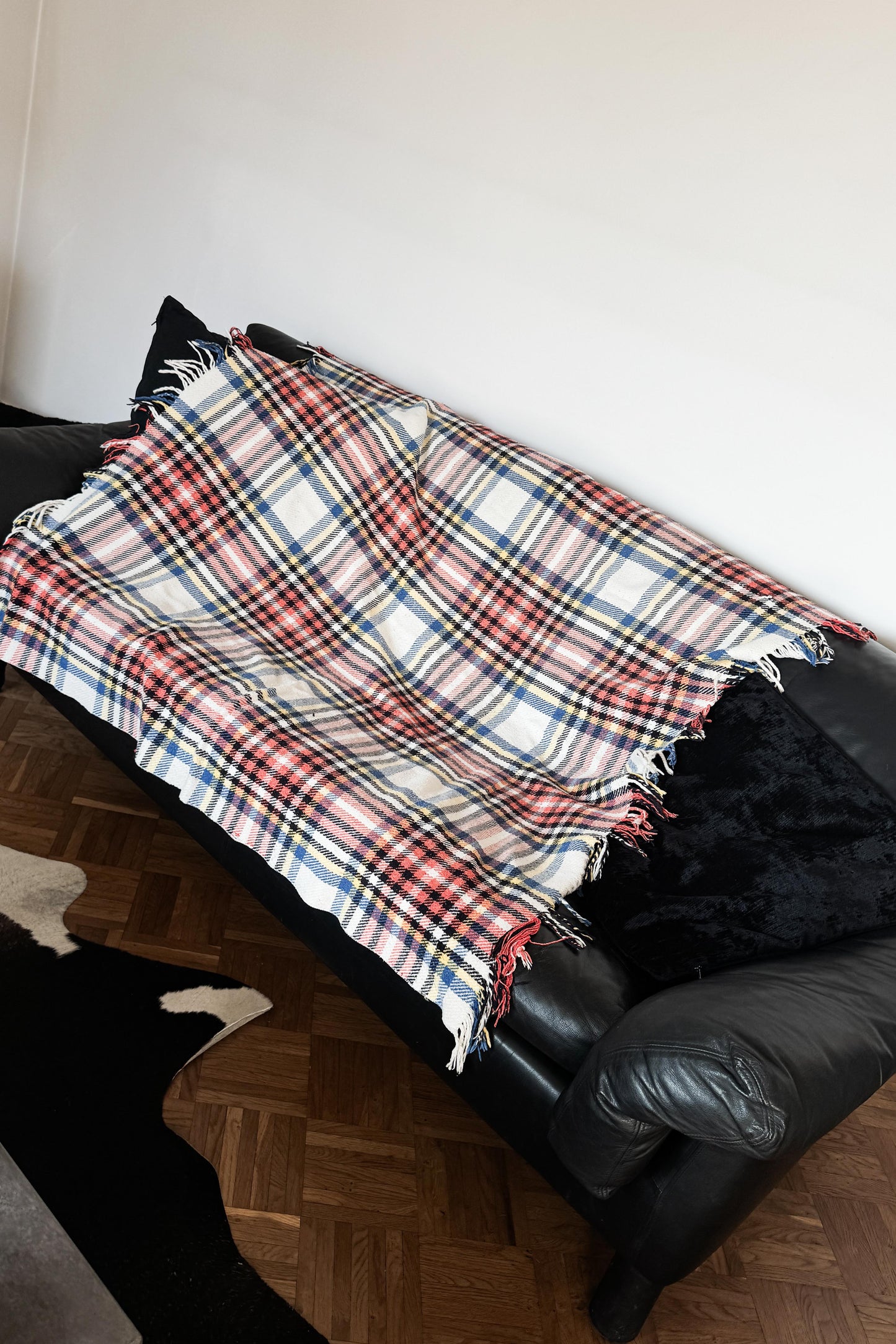 Vintage Karodecke – 80s Plaid Throw aus Baumwolle theplaincircle vintage