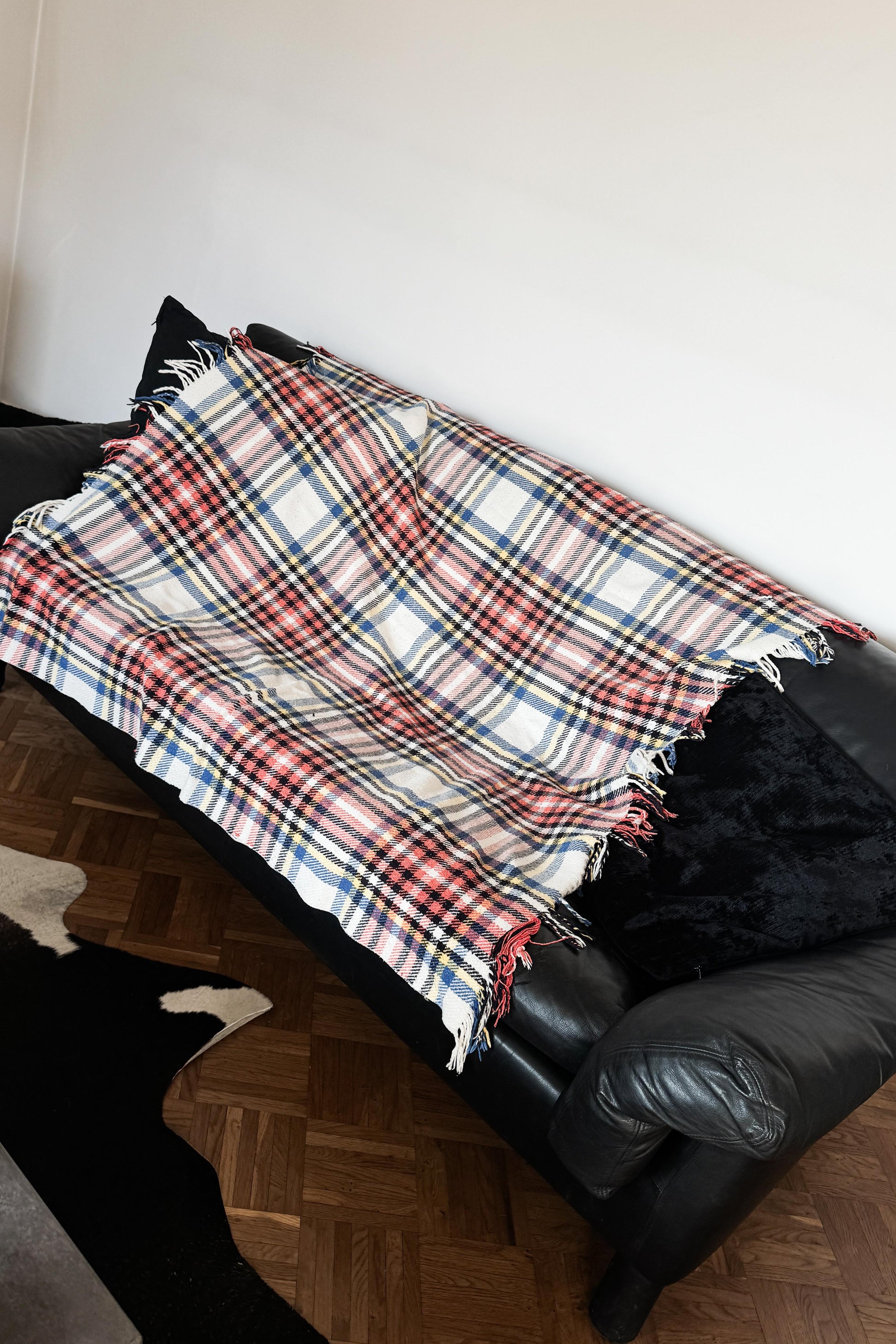 Vintage Karodecke – 80s Plaid Throw aus Baumwolle theplaincircle vintage