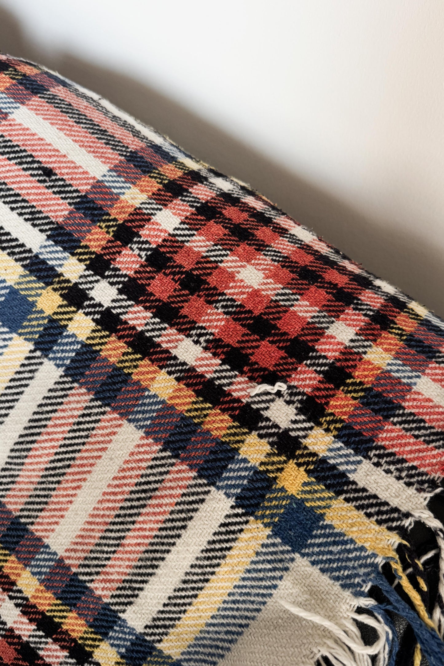 Vintage Karodecke – 80s Plaid Throw aus Baumwolle theplaincircle vintage