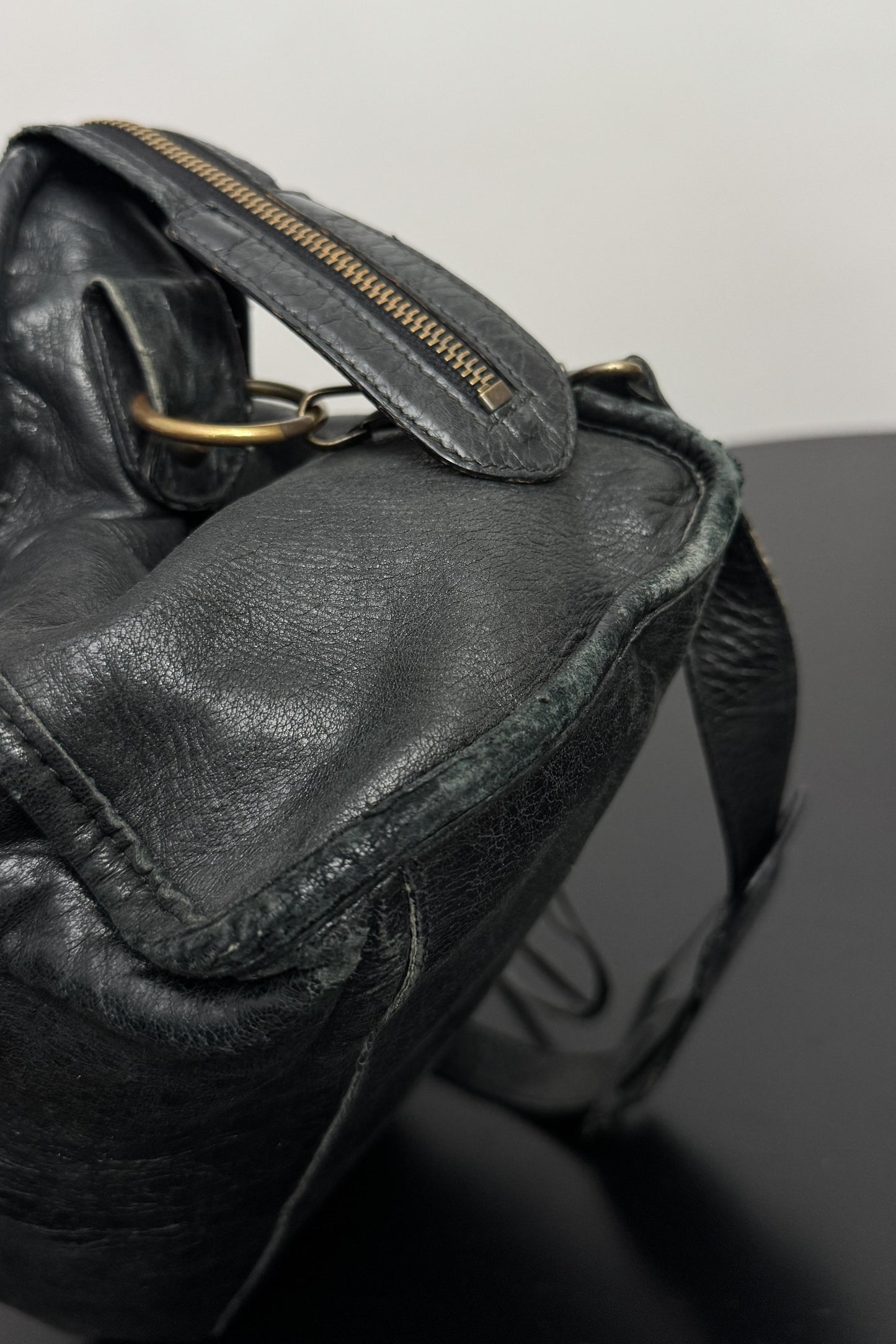 Y2K Balenciaga Motorcycle City Bag, Schwarz, Nicolas Ghesquière theplaincircle vintage