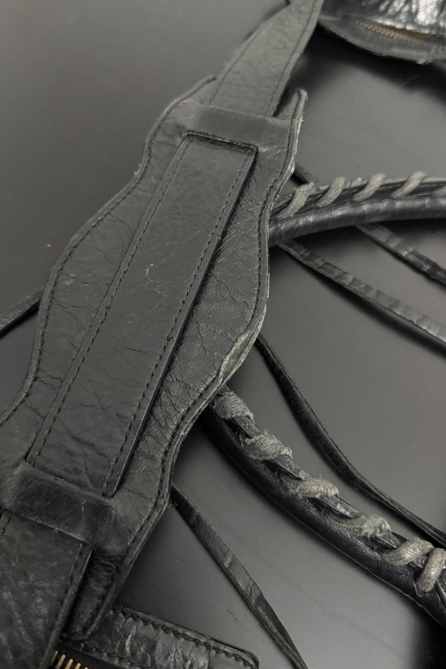 Y2K Balenciaga Motorcycle City Bag, Schwarz, Nicolas Ghesquière theplaincircle vintage