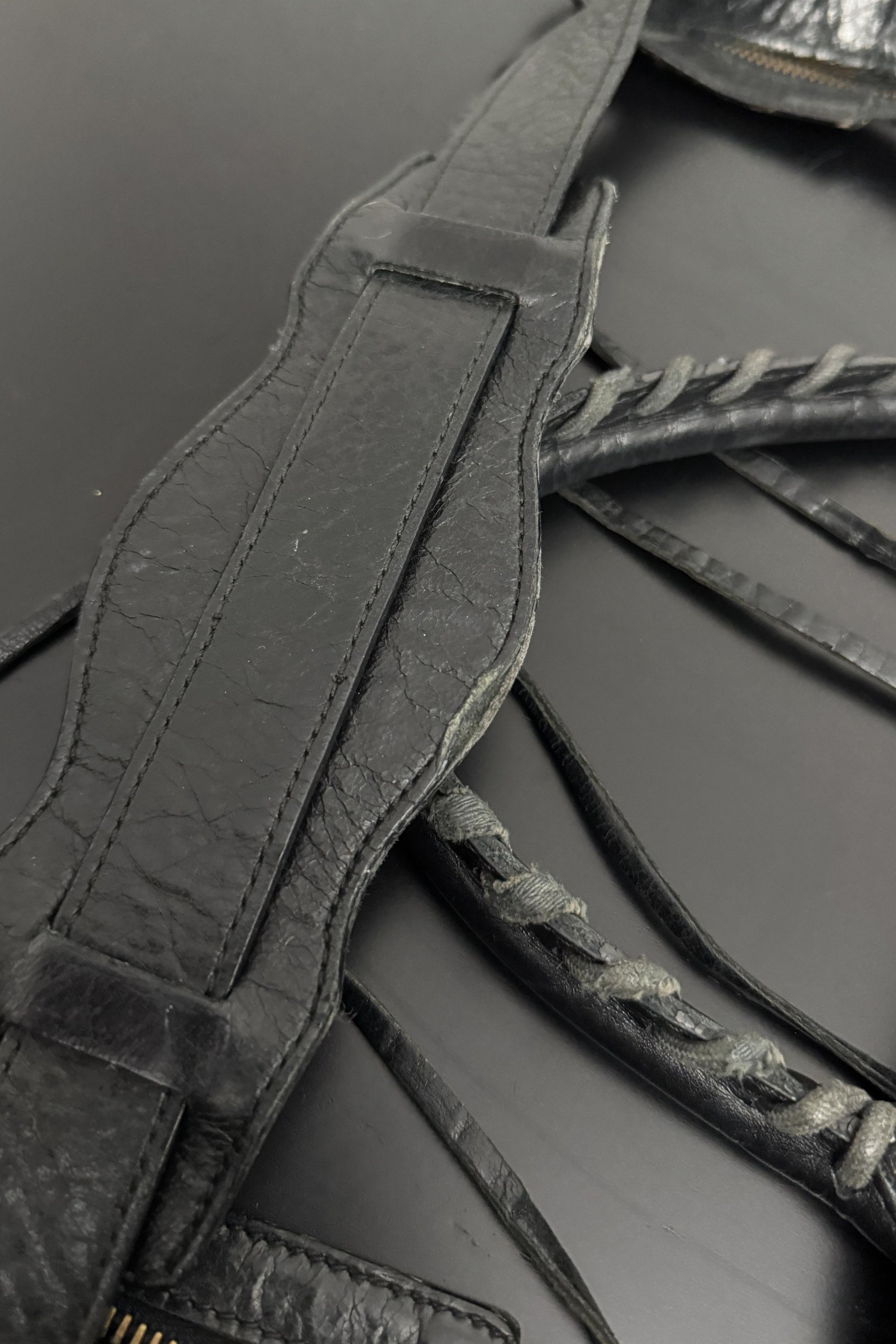 Y2K Balenciaga Motorcycle City Bag, Schwarz, Nicolas Ghesquière theplaincircle vintage