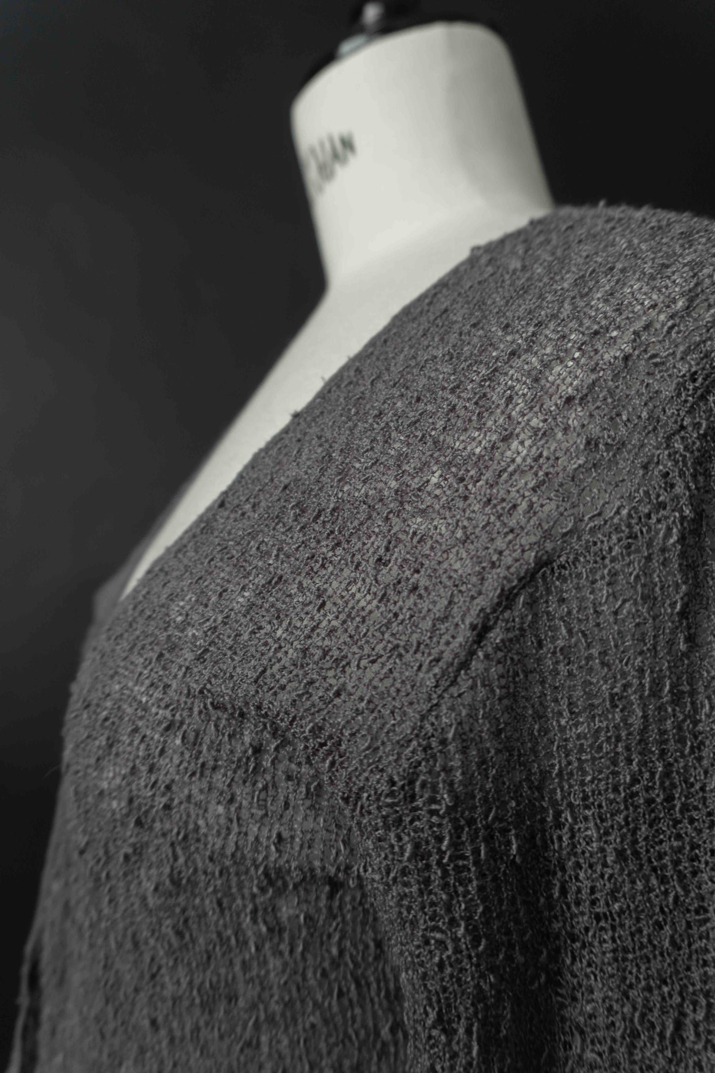 Vintage Wrap Top Grau, Viskose, XS–M theplaincircle vintage