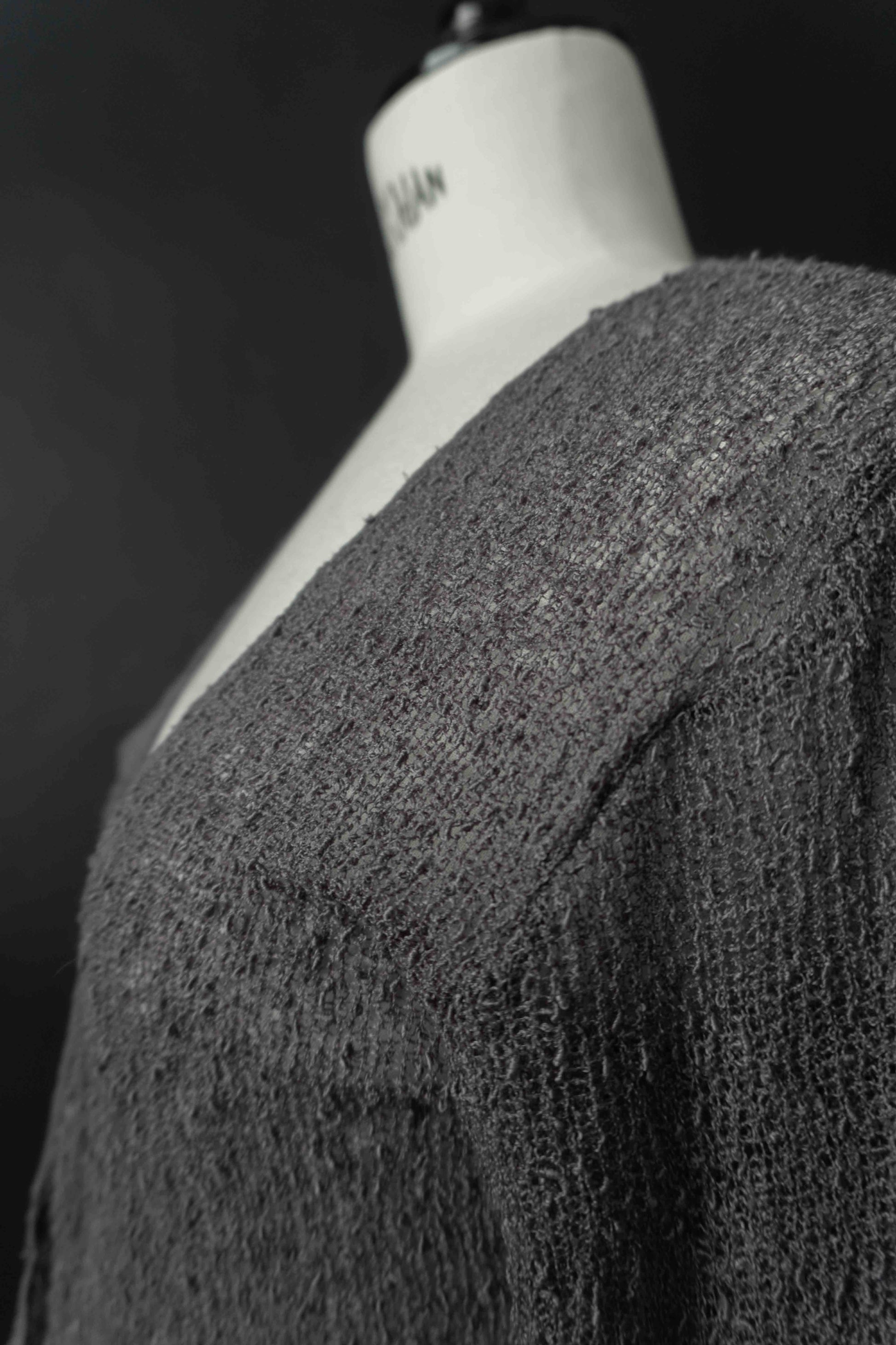 Vintage Wrap Top Grau, Viskose, XS–M theplaincircle vintage