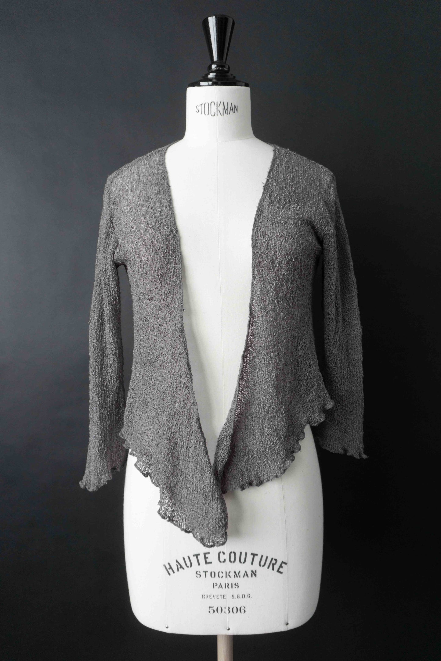 Vintage Wrap Top Grau, Viskose, XS–M theplaincircle vintage