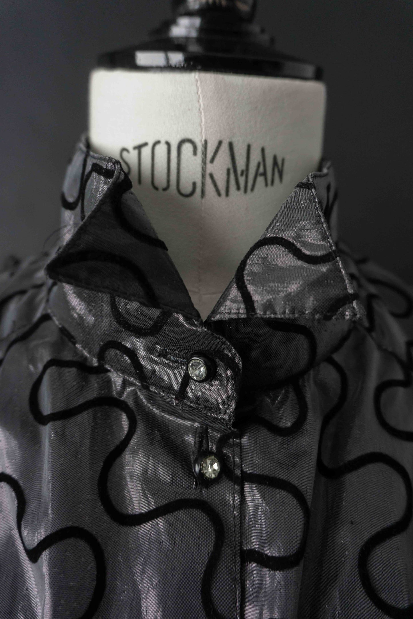 Bluse, Silber, M–L theplaincircle vintage