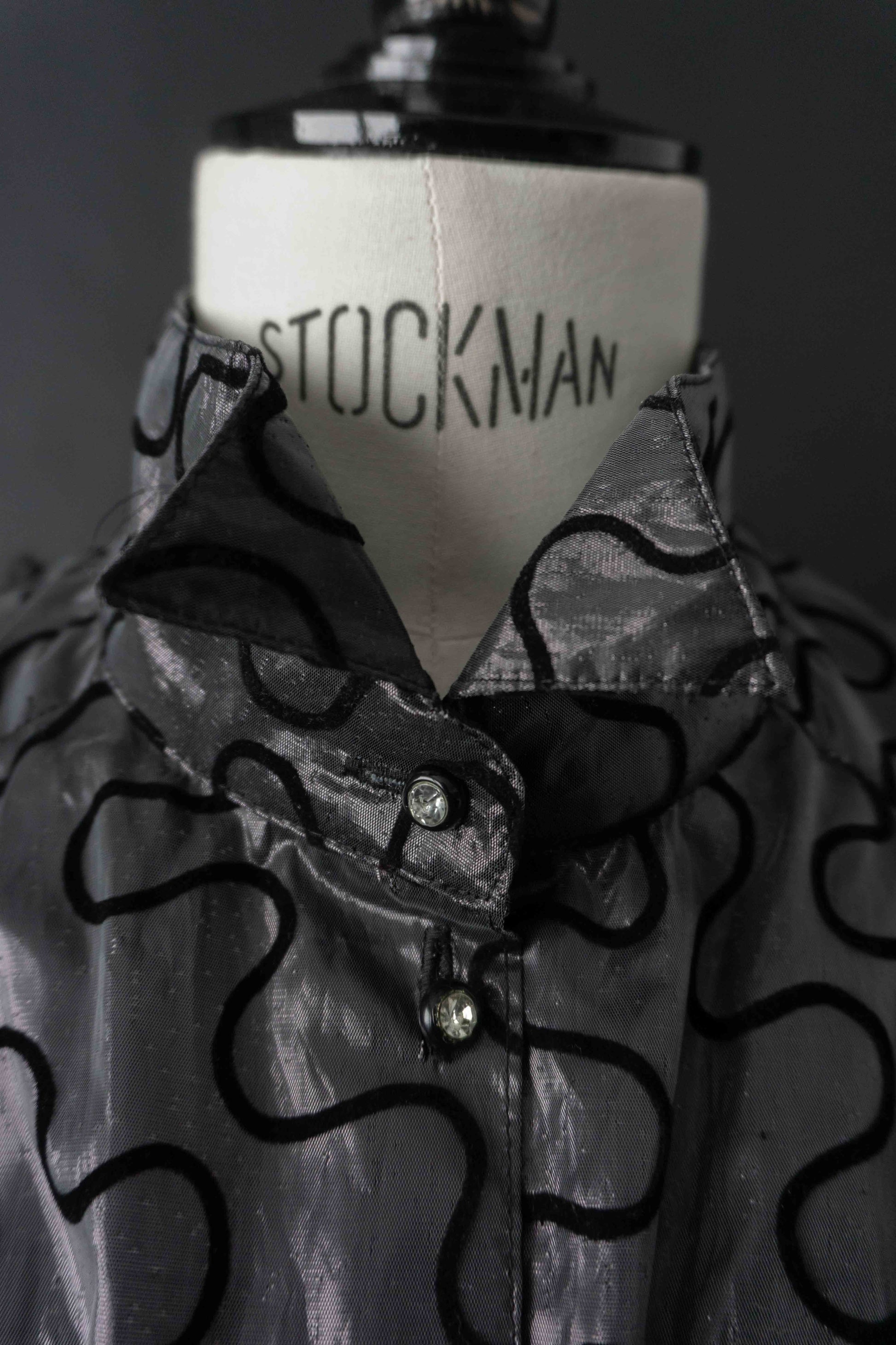 Bluse, Silber, M–L theplaincircle vintage
