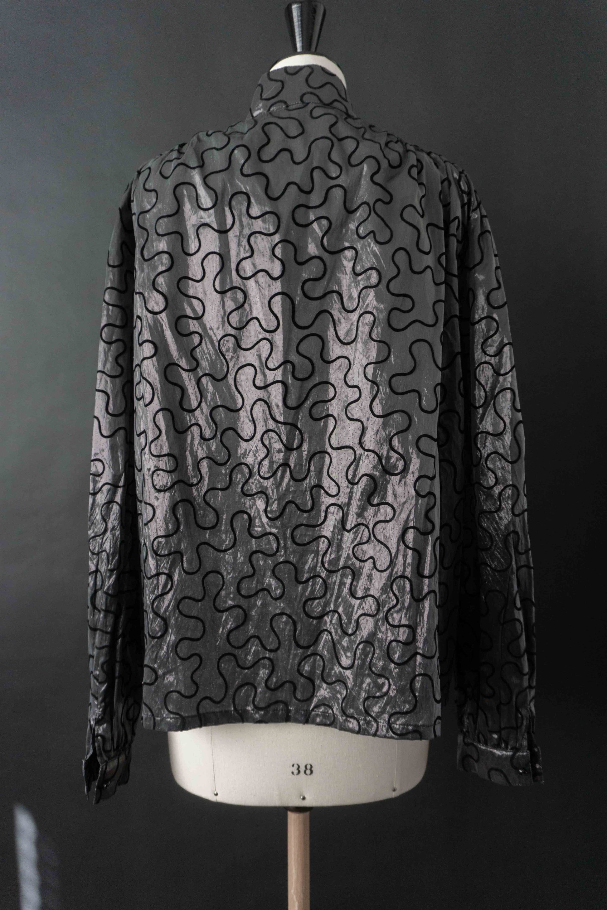 Bluse, Silber, M–L theplaincircle vintage