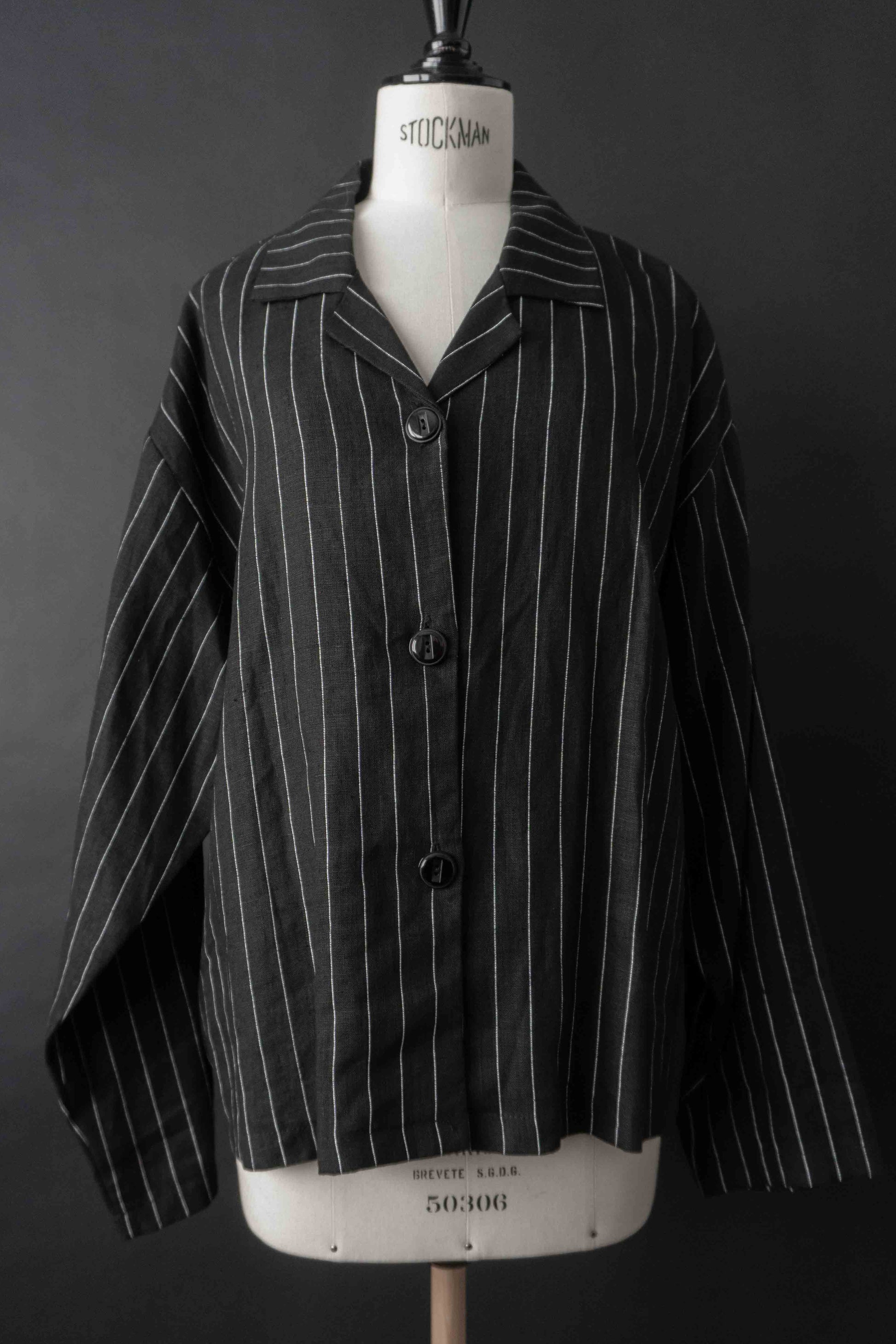 Jacken Leinen Schwarz, M–L theplaincircle vintage