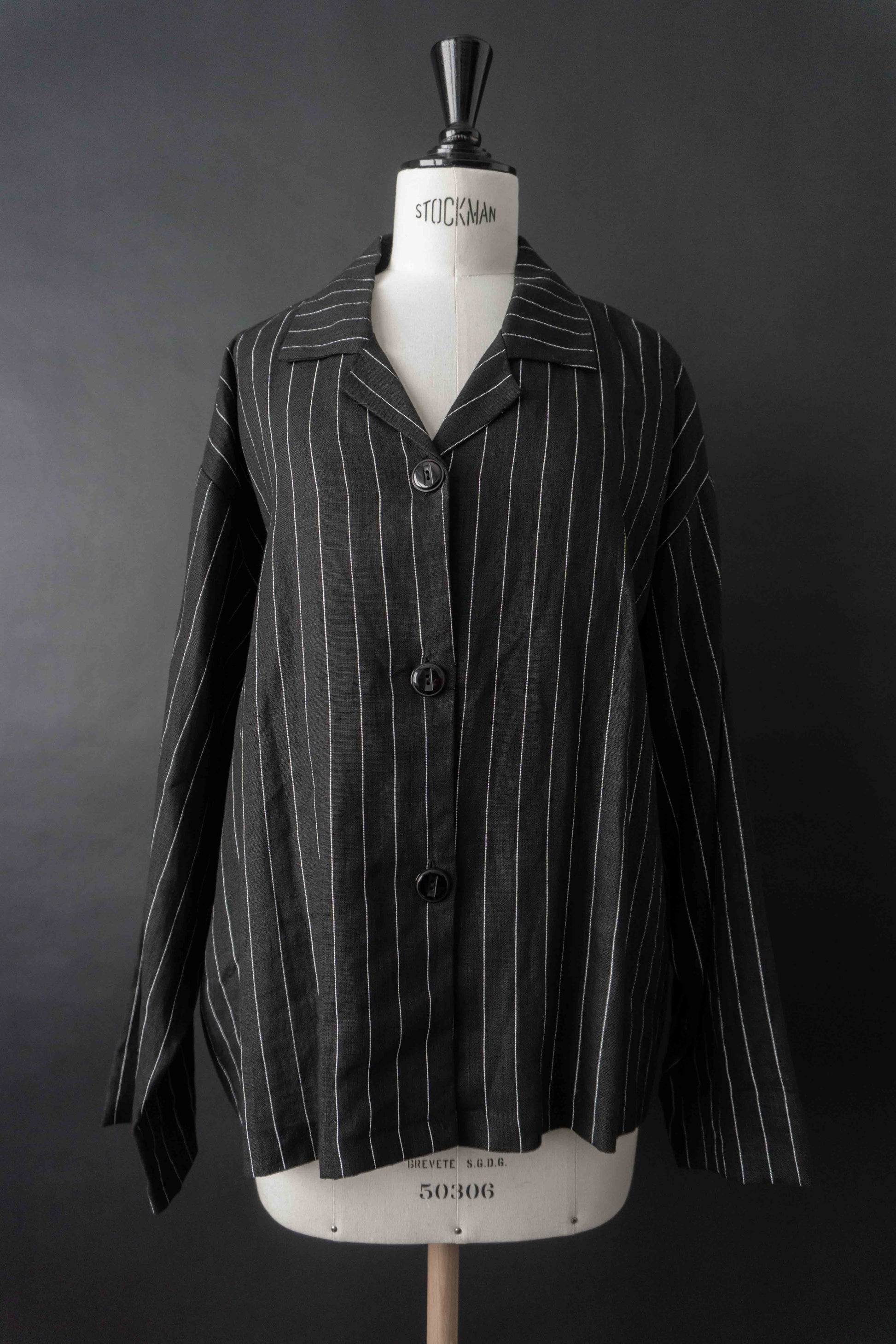 Jacken Leinen Schwarz, M–L theplaincircle vintage