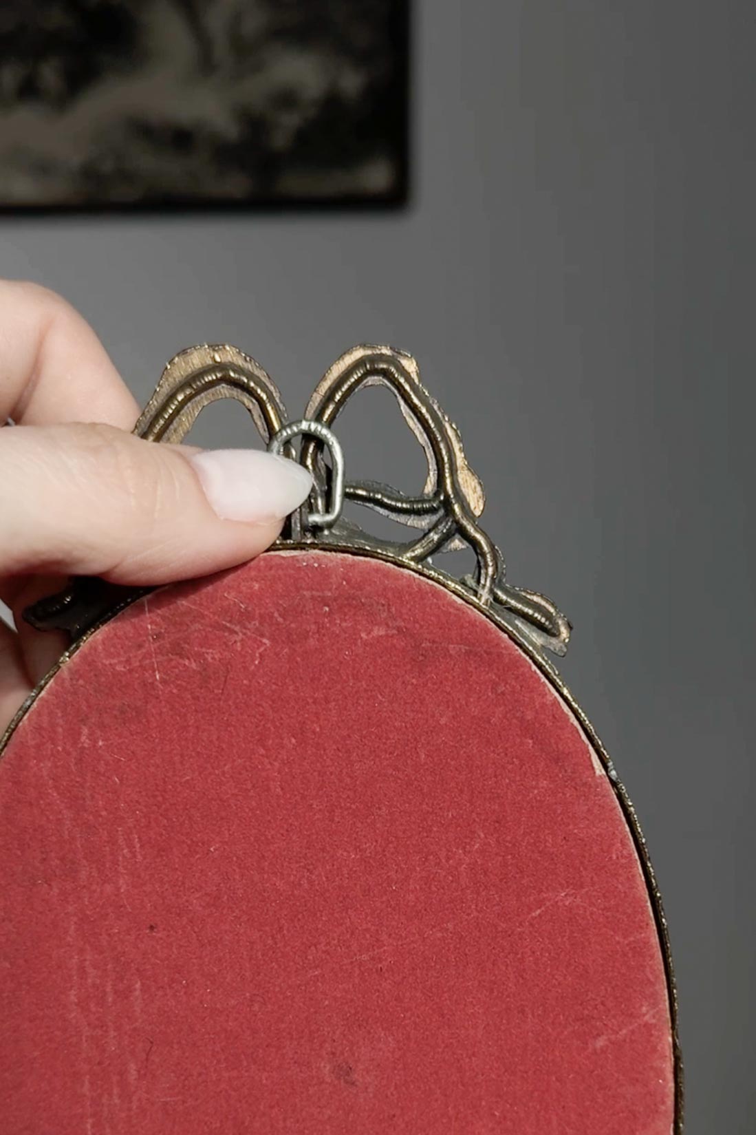 Vintage Messing Bilderrahmen mit Schleifendetail theplaincircle vintage