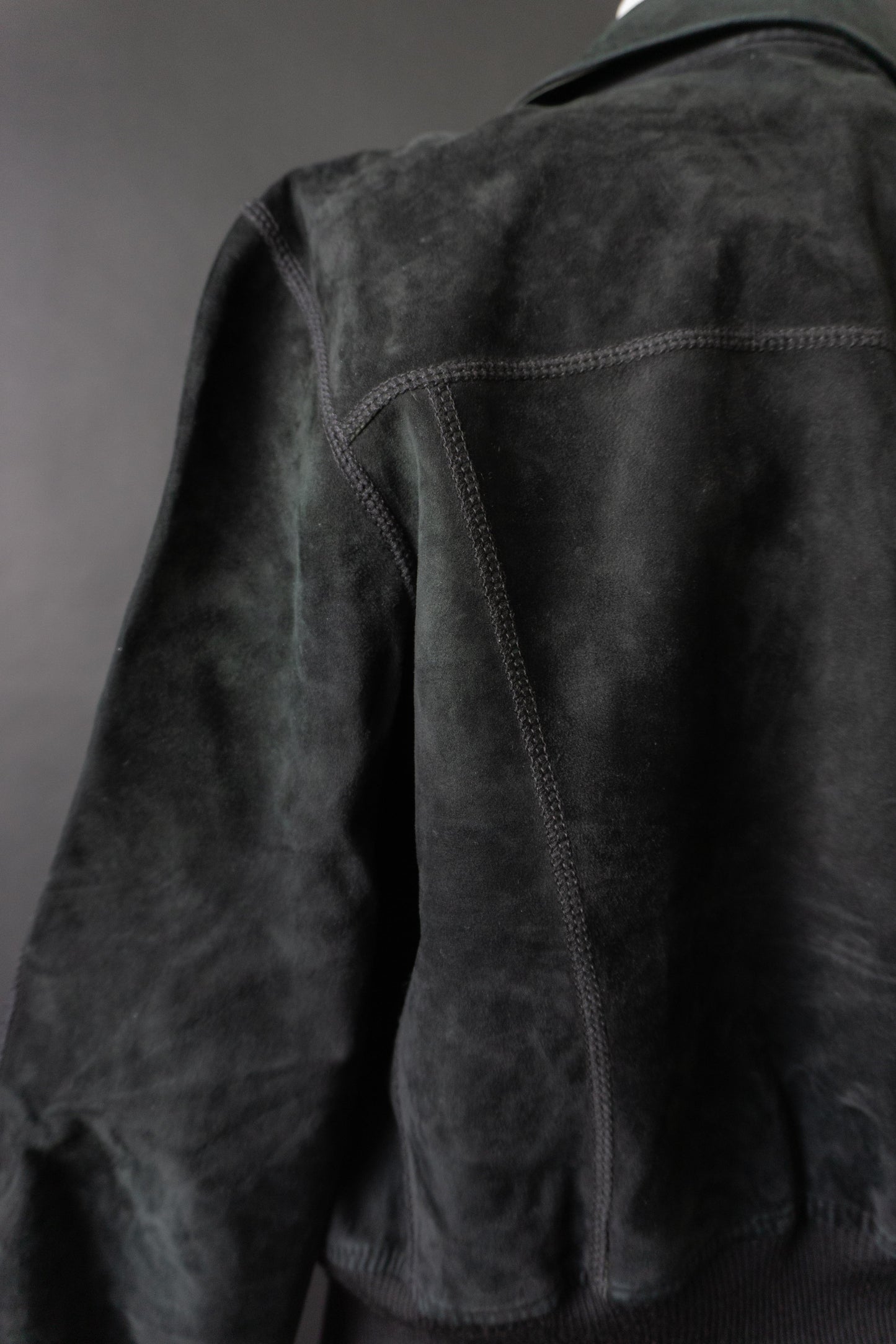 Vintage Nubukleder Jacke, Lederjacke Midnight 70s/80s, XS–M theplaincircle vintage
