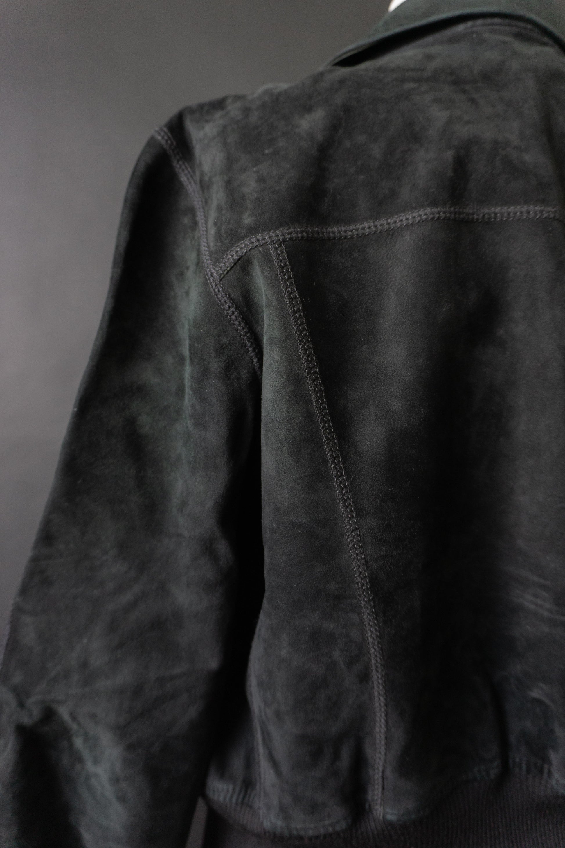 Vintage Nubukleder Jacke, Lederjacke Midnight 70s/80s, XS–M theplaincircle vintage