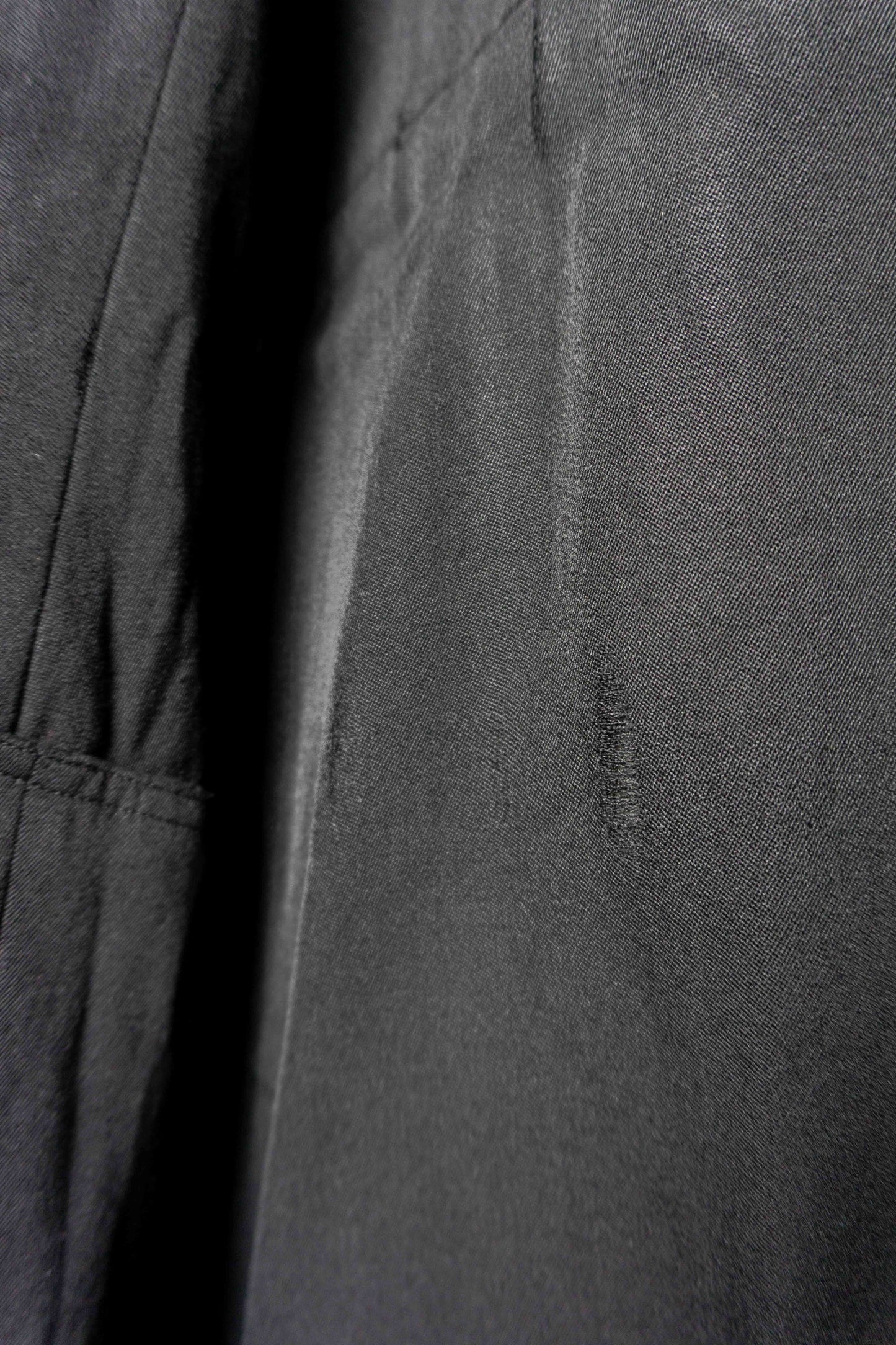 Antiker französischer Pfarrermantel – schwarzer Clergy Coat mit Knopfleiste, M–L theplaincircle vintage