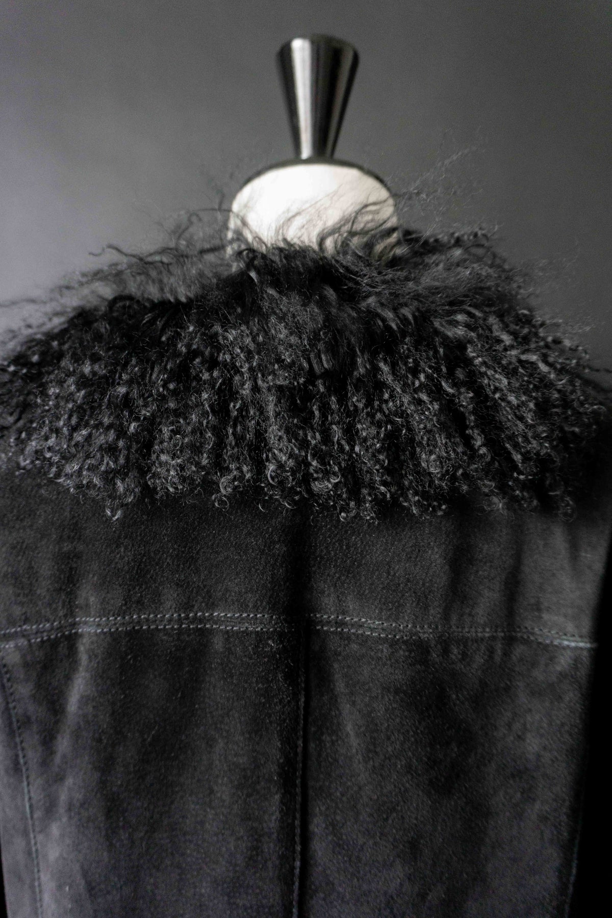 Vintage 90s Pennylane Ledermantel, Shearling, S–M