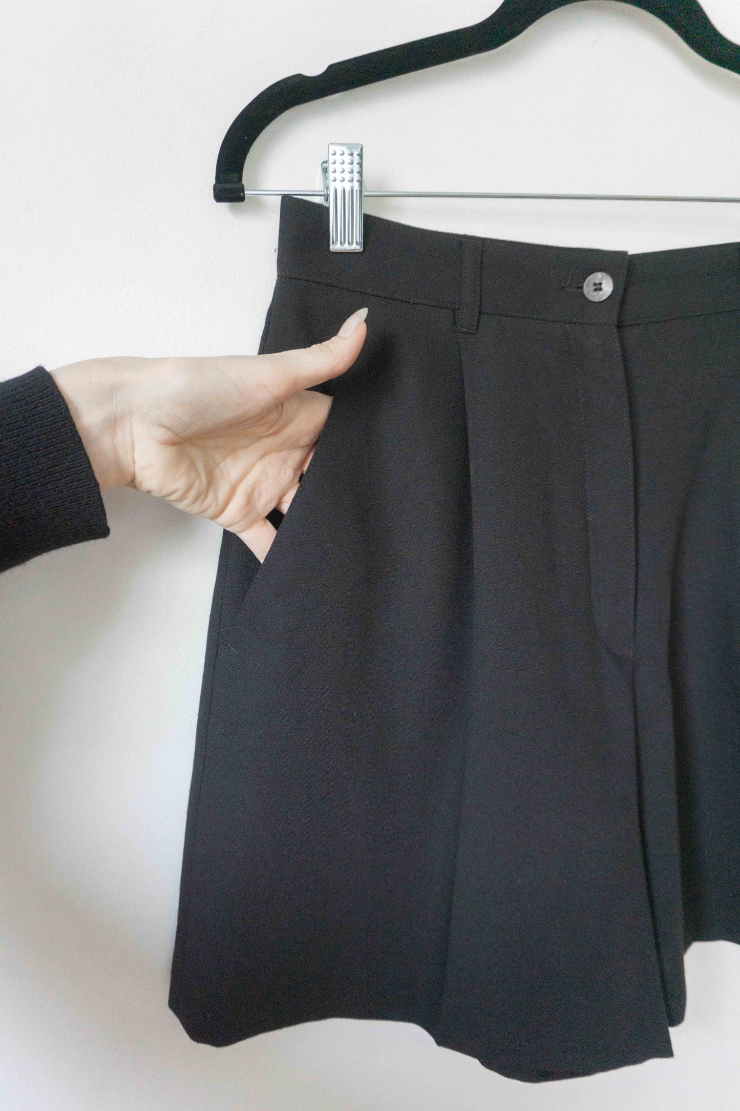 Vintage Bermuda Schwarz, S–M