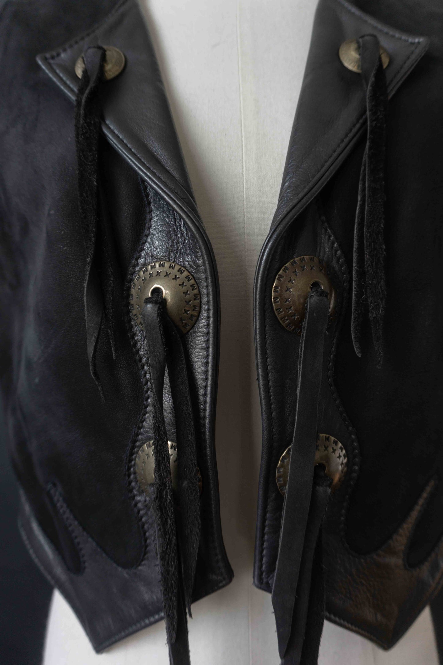 Vintage Pyrate Style Hamburg Lederweste Schwarz. XS–M theplaincircle vintage