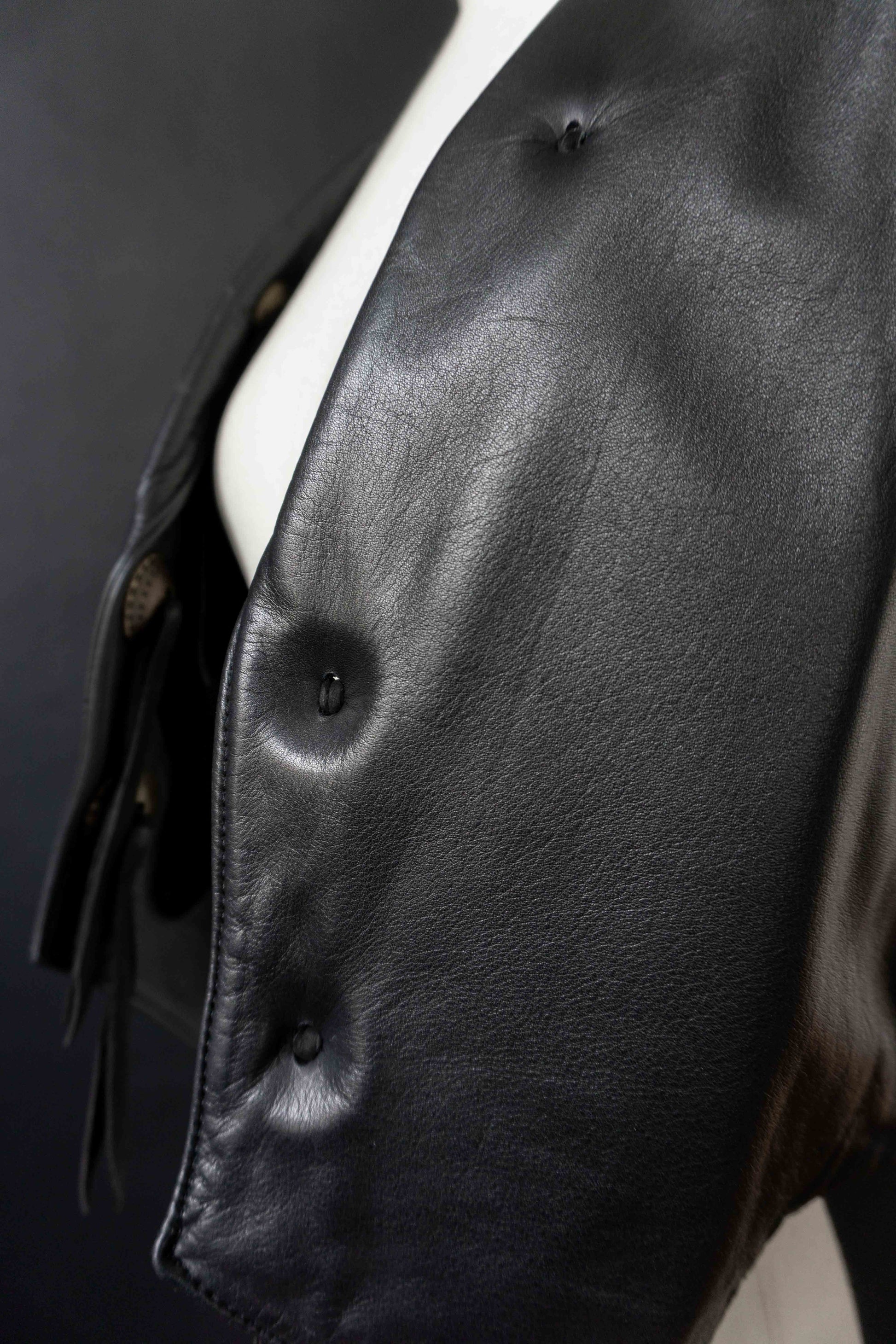 Vintage Pyrate Style Hamburg Lederweste Schwarz. XS–M theplaincircle vintage