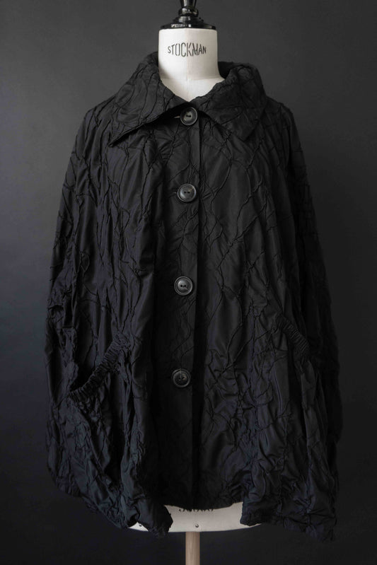 Vintage avantgarde Oversize Jacke Schwarz, Lightweight Layering Piece, L–XL theplaincircle vintage