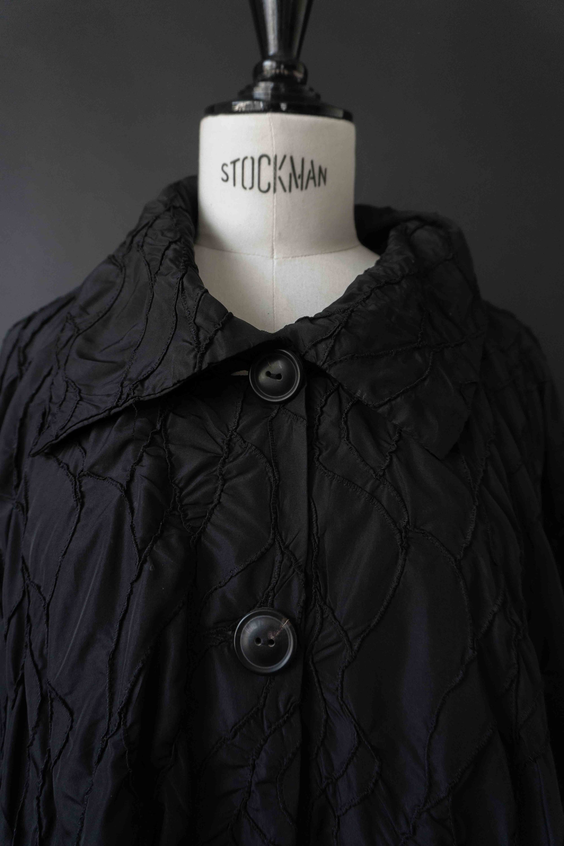 Vintage avantgarde Oversize Jacke Schwarz, Lightweight Layering Piece, L–XL theplaincircle vintage