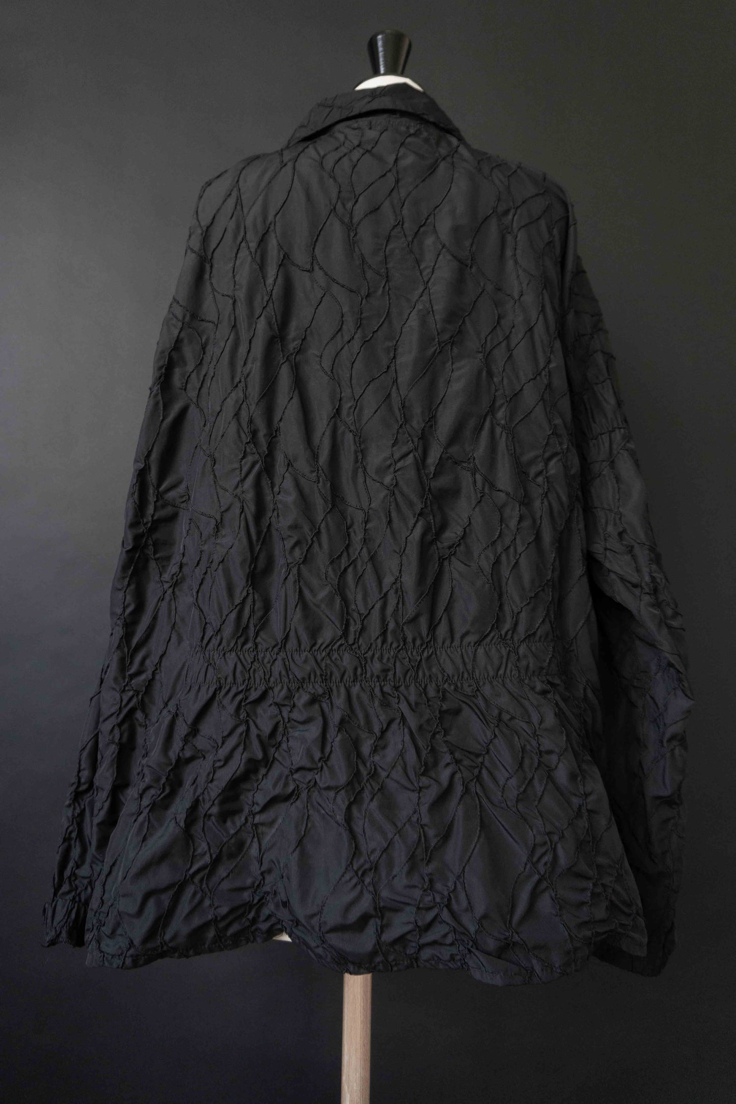 Vintage avantgarde Oversize Jacke Schwarz, Lightweight Layering Piece, L–XL theplaincircle vintage