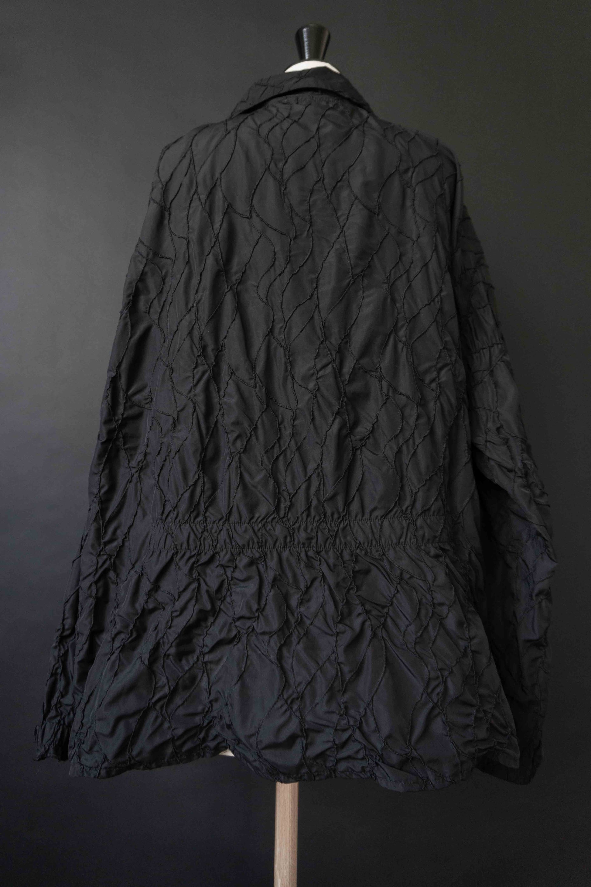 Vintage avantgarde Oversize Jacke Schwarz, Lightweight Layering Piece, L–XL theplaincircle vintage