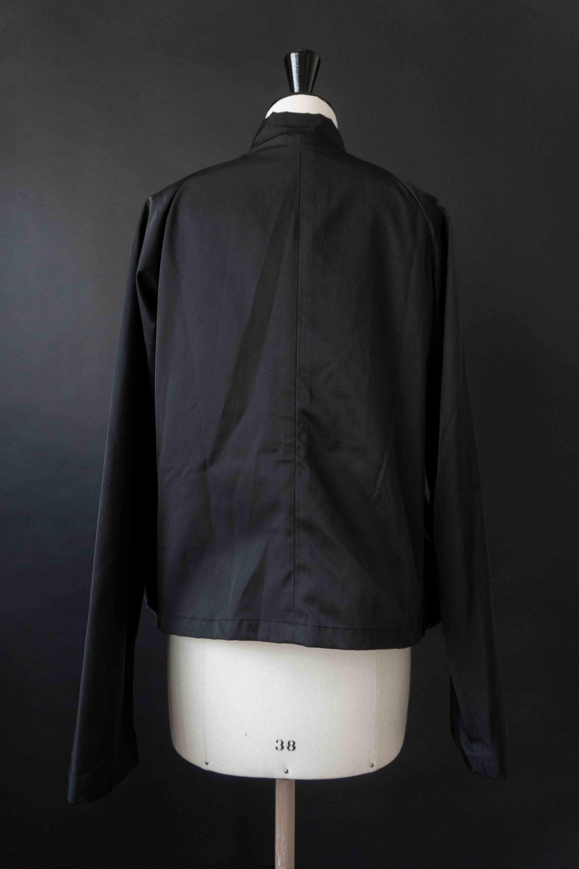 Rundholz Black Label Jacke schwarz – Avantgarde Techwear Zipper Jacket, L theplaincircle vintage