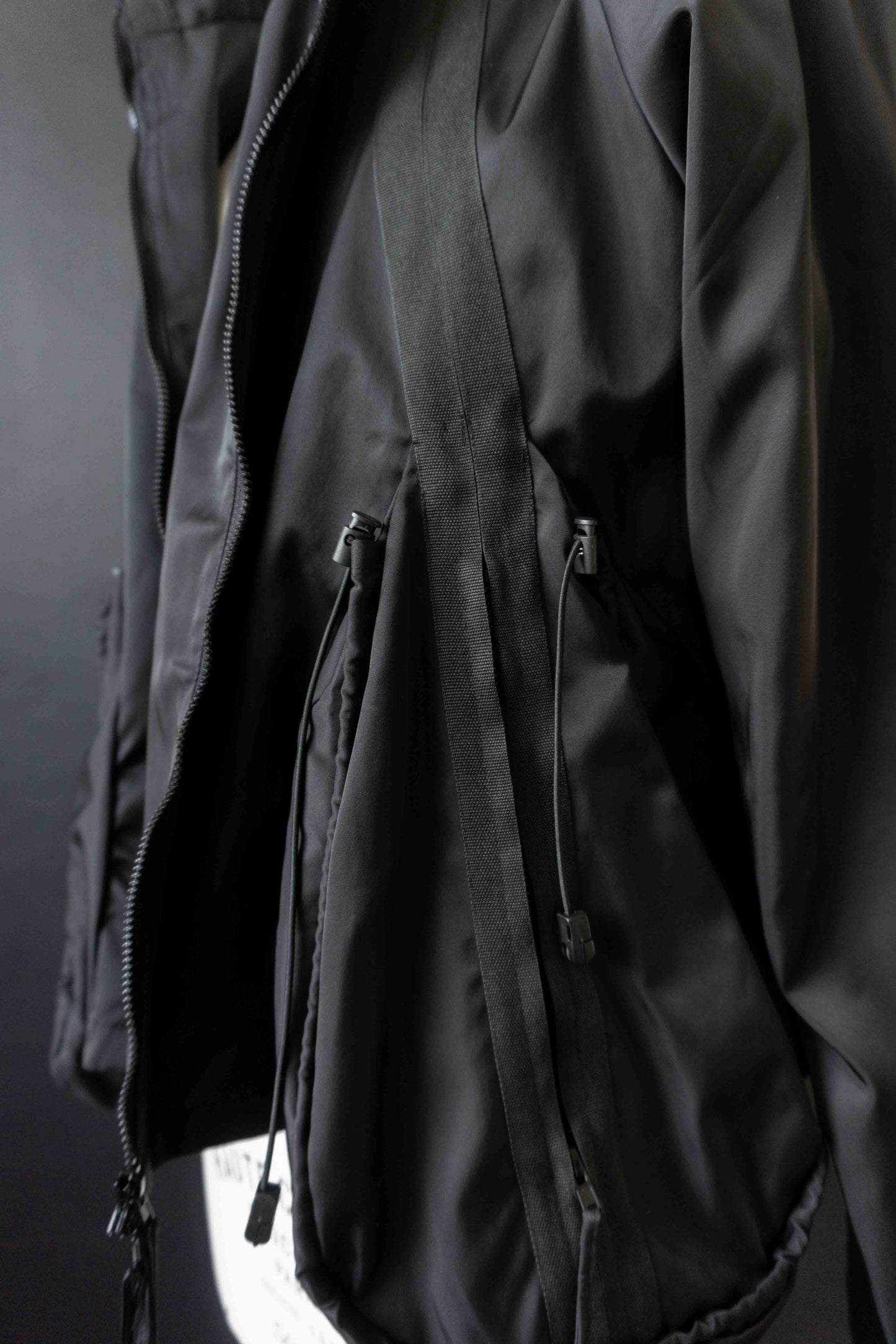 Rundholz Black Label Jacke schwarz – Avantgarde Techwear Zipper Jacket, L theplaincircle vintage