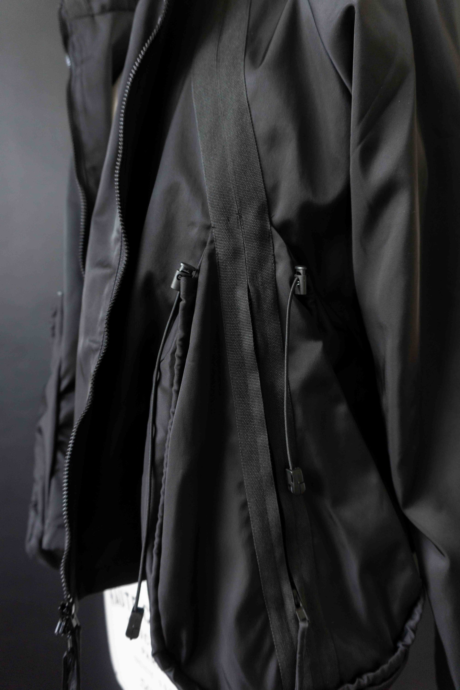Rundholz Black Label Jacke schwarz – Avantgarde Techwear Zipper Jacket, L theplaincircle vintage