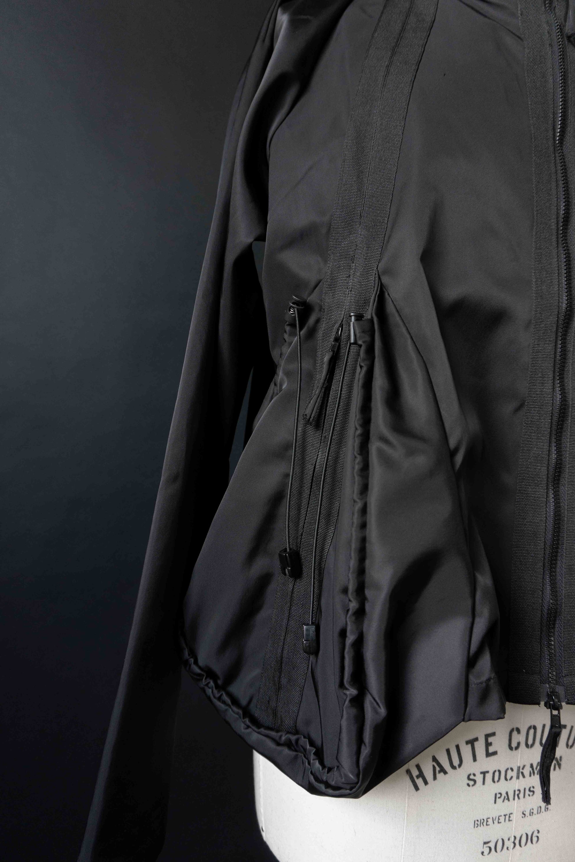 Rundholz Black Label Jacke schwarz – Avantgarde Techwear Zipper Jacket, L theplaincircle vintage