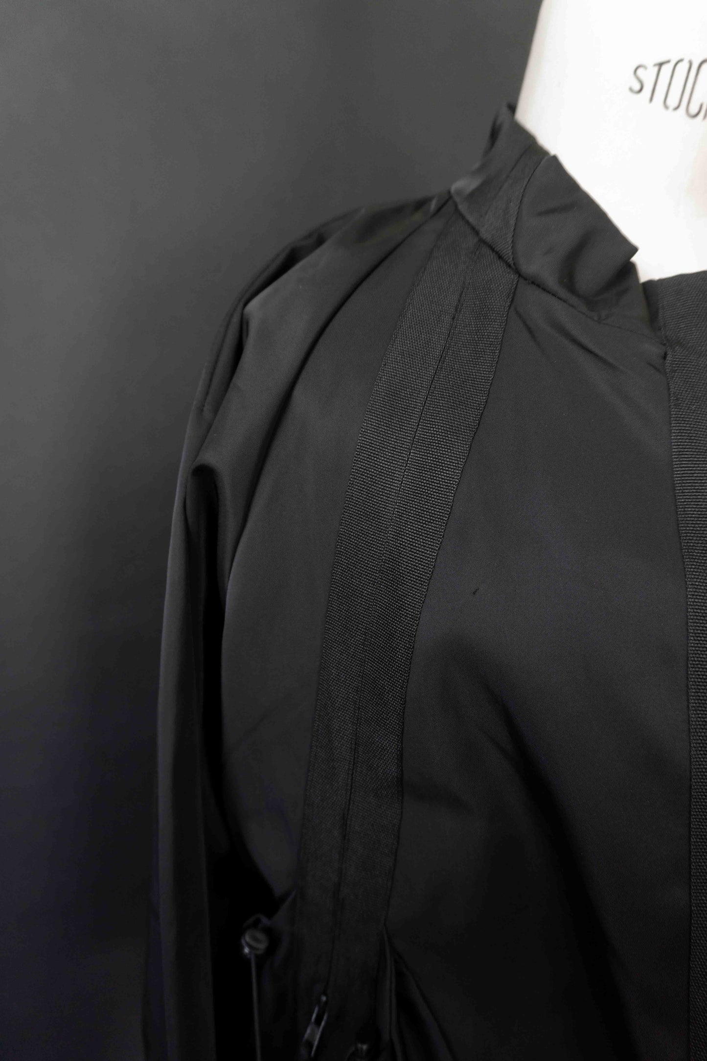 Rundholz Black Label Jacke schwarz – Avantgarde Techwear Zipper Jacket, L theplaincircle vintage