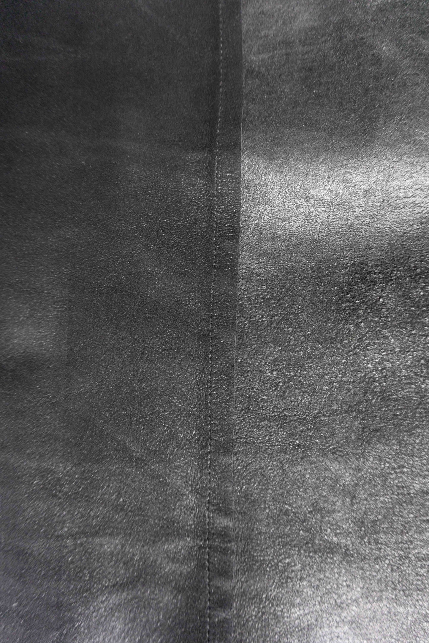 Lederhemd Overshirt, Schwarz, S–L theplaincircle vintage