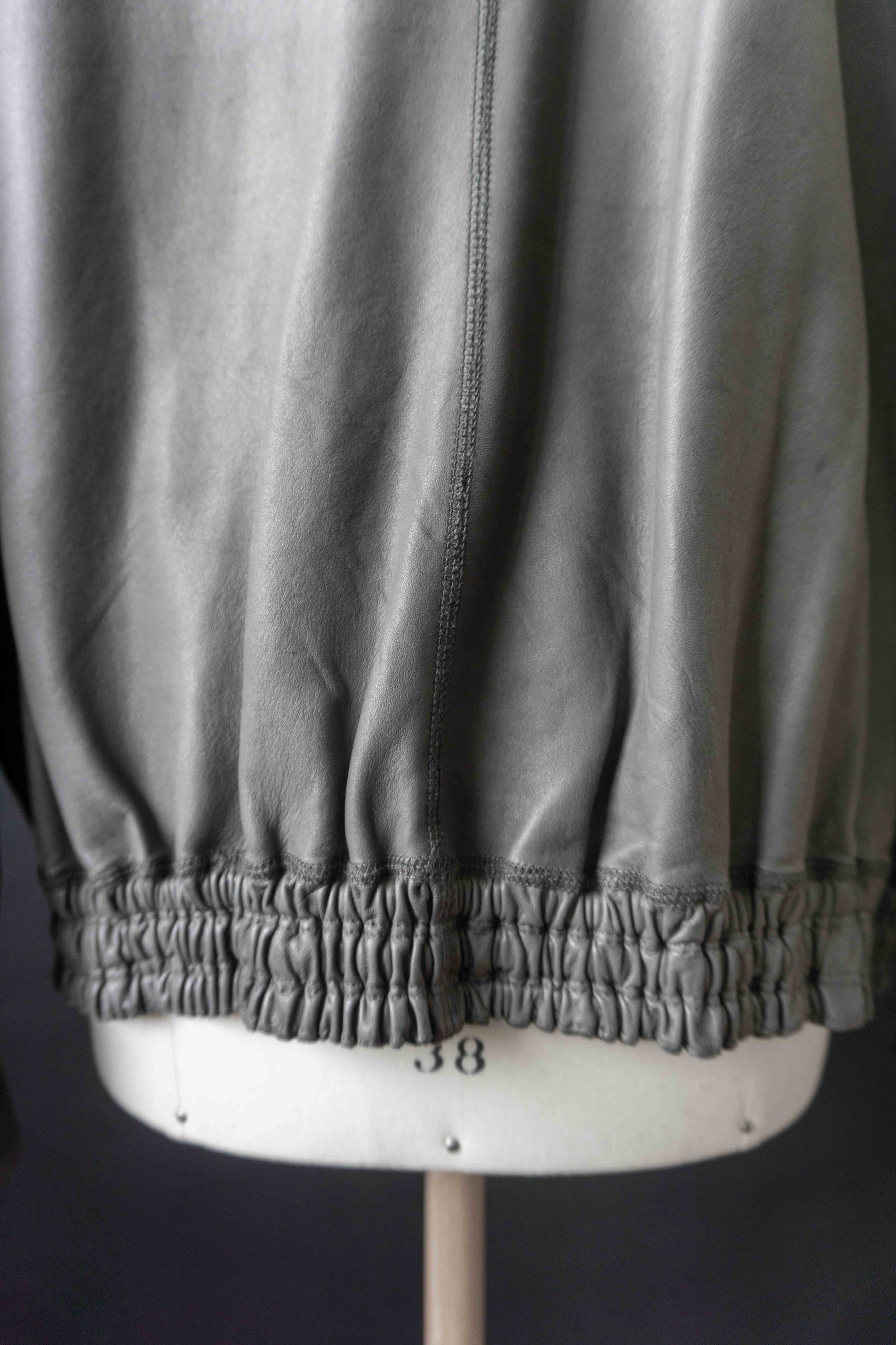 Wende-Lederjacke Grau, S–M theplaincircle vintage