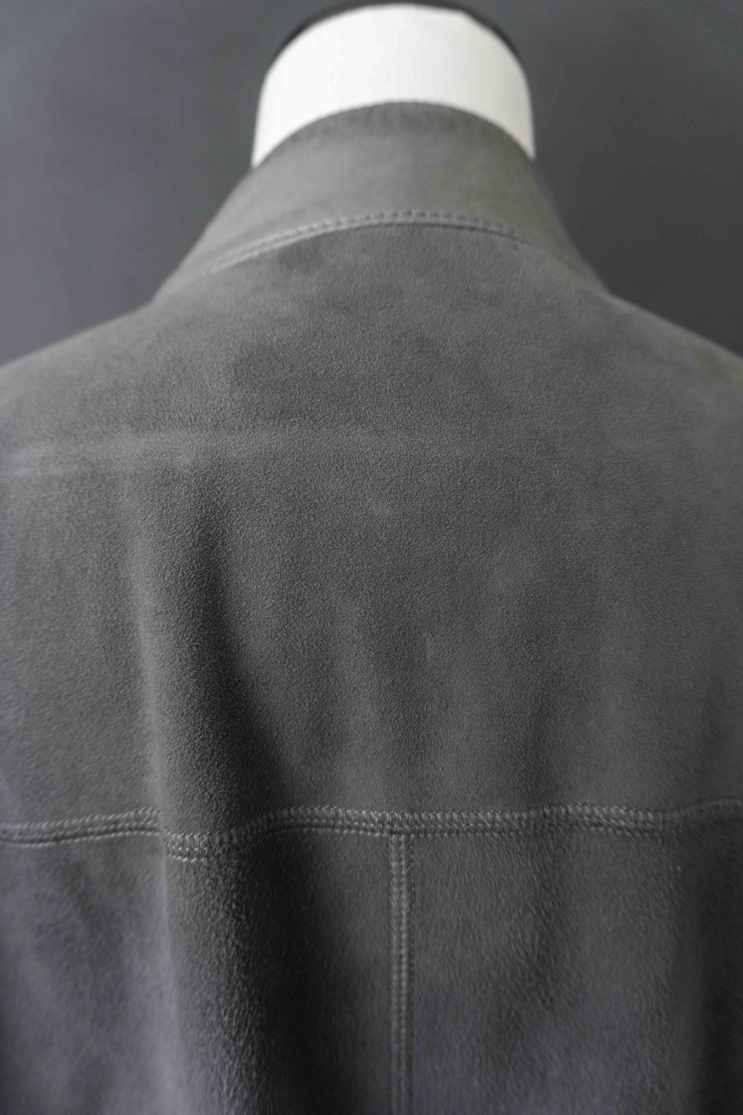Wende-Lederjacke Grau, S–M theplaincircle vintage