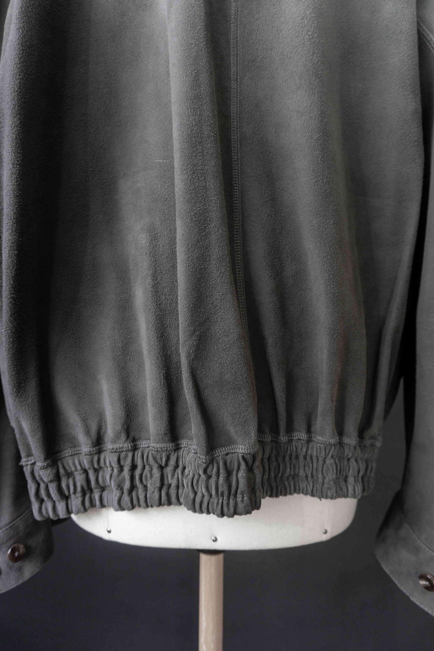 Wende-Lederjacke Grau, S–M theplaincircle vintage