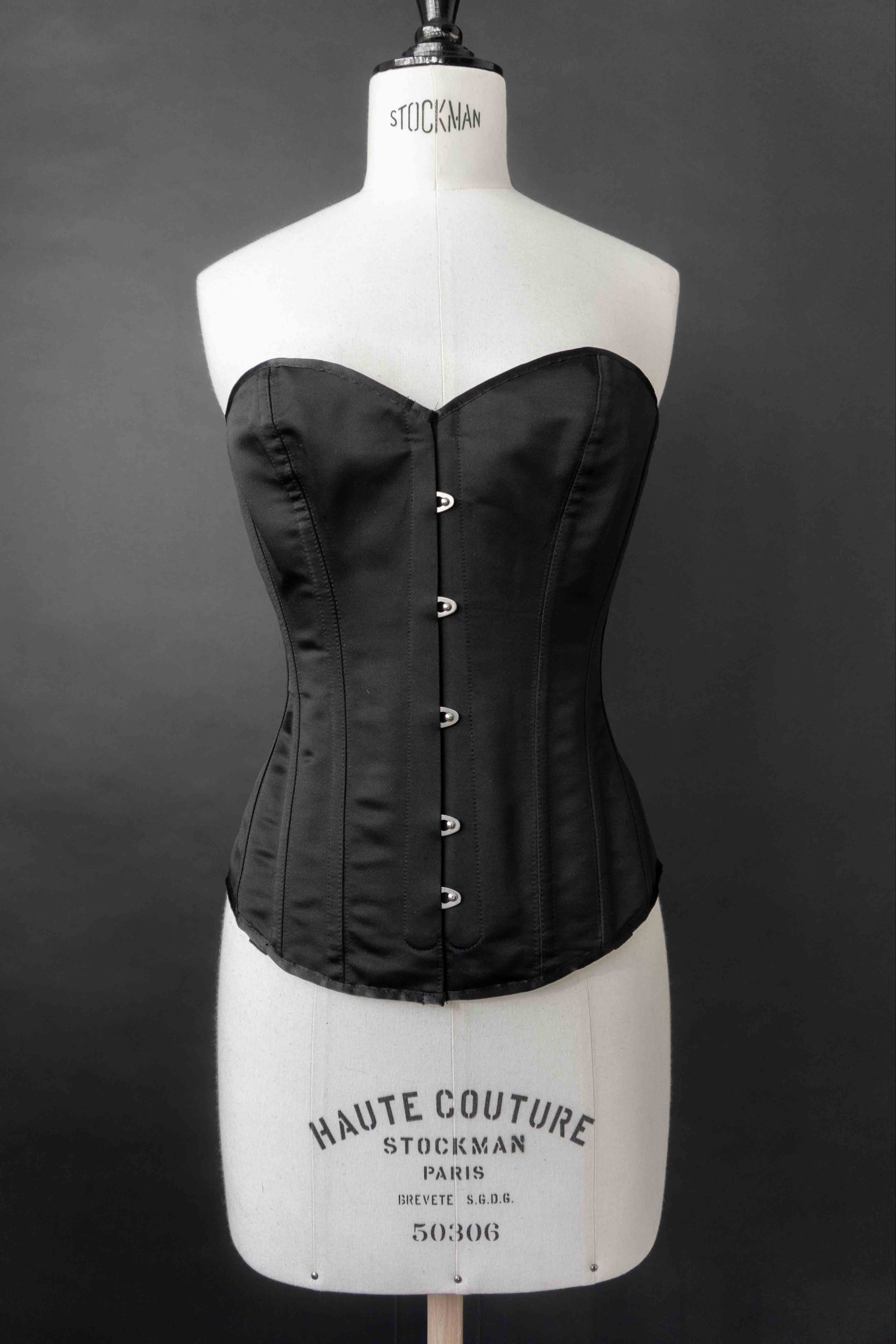 Designer Korsett schwarz – Revanche de la Femme, 38 theplaincircle vintage