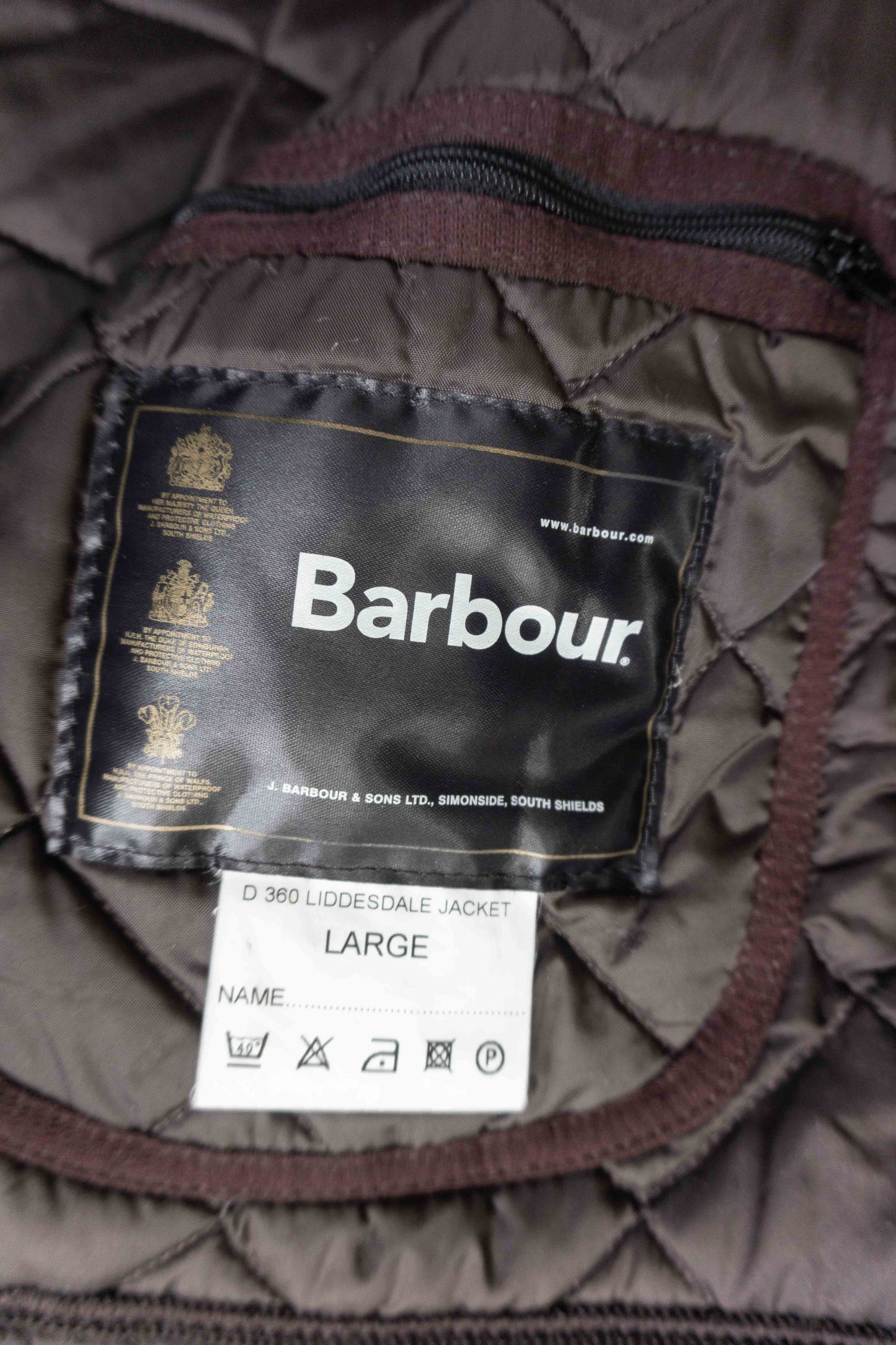 Barbour Steppjacke Braun, Liffesdale Jacket, L theplaincircle vintage