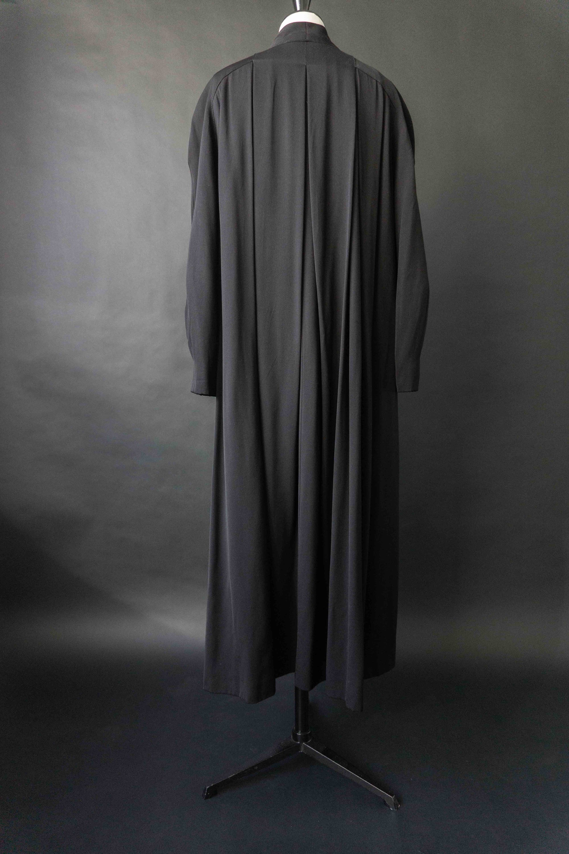 80s Vintage Goth Mantel, Wolle-Viskose, M–XL theplaincircle vintage