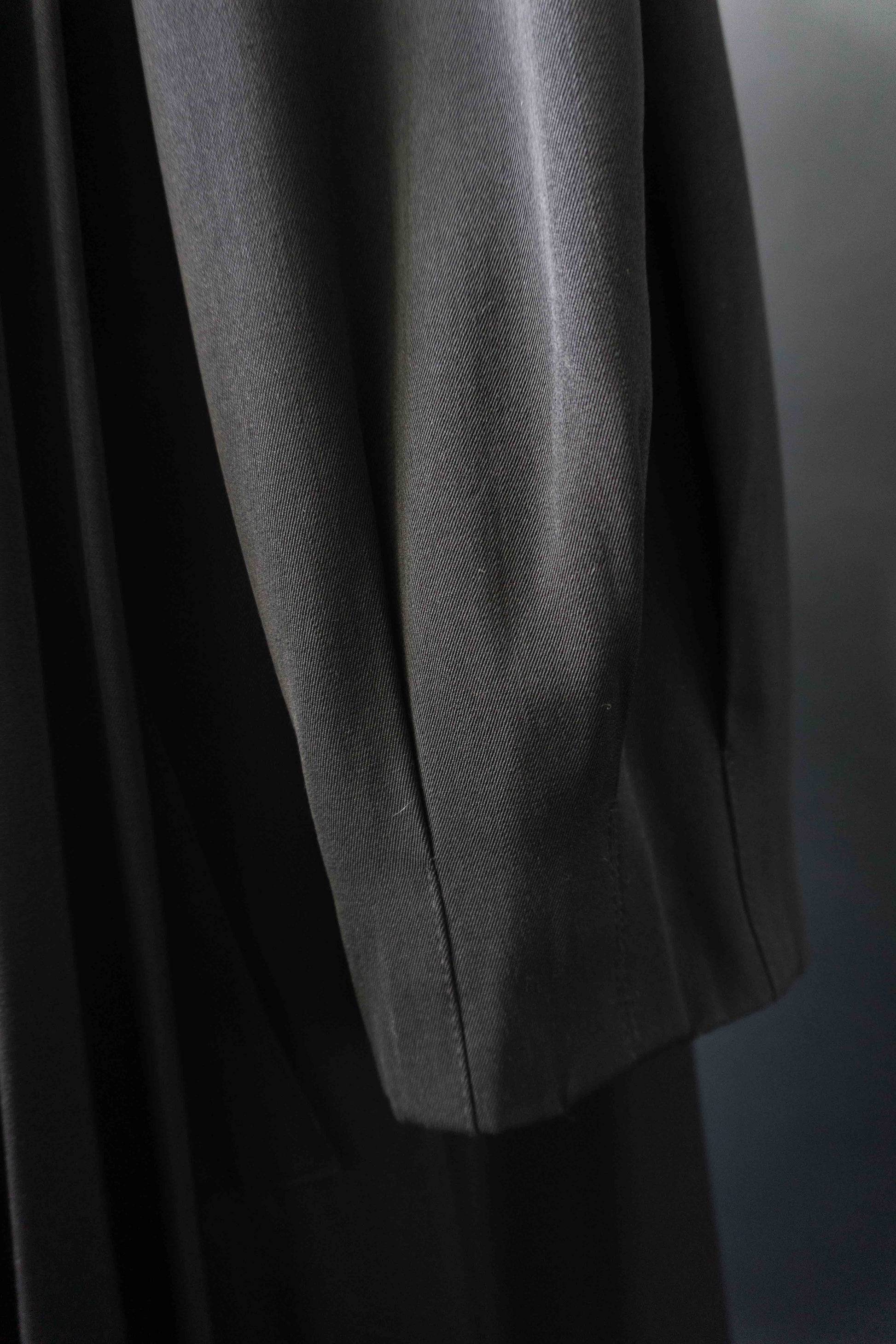 80s Vintage Goth Mantel, Wolle-Viskose, M–XL theplaincircle vintage
