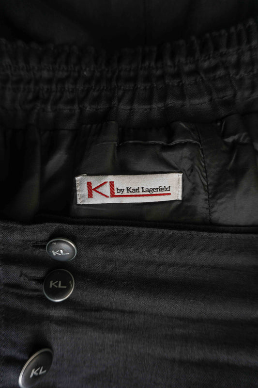 Vintage 80s Karl Lagerfeld Leinenrock, L–XL theplaincircle vintage