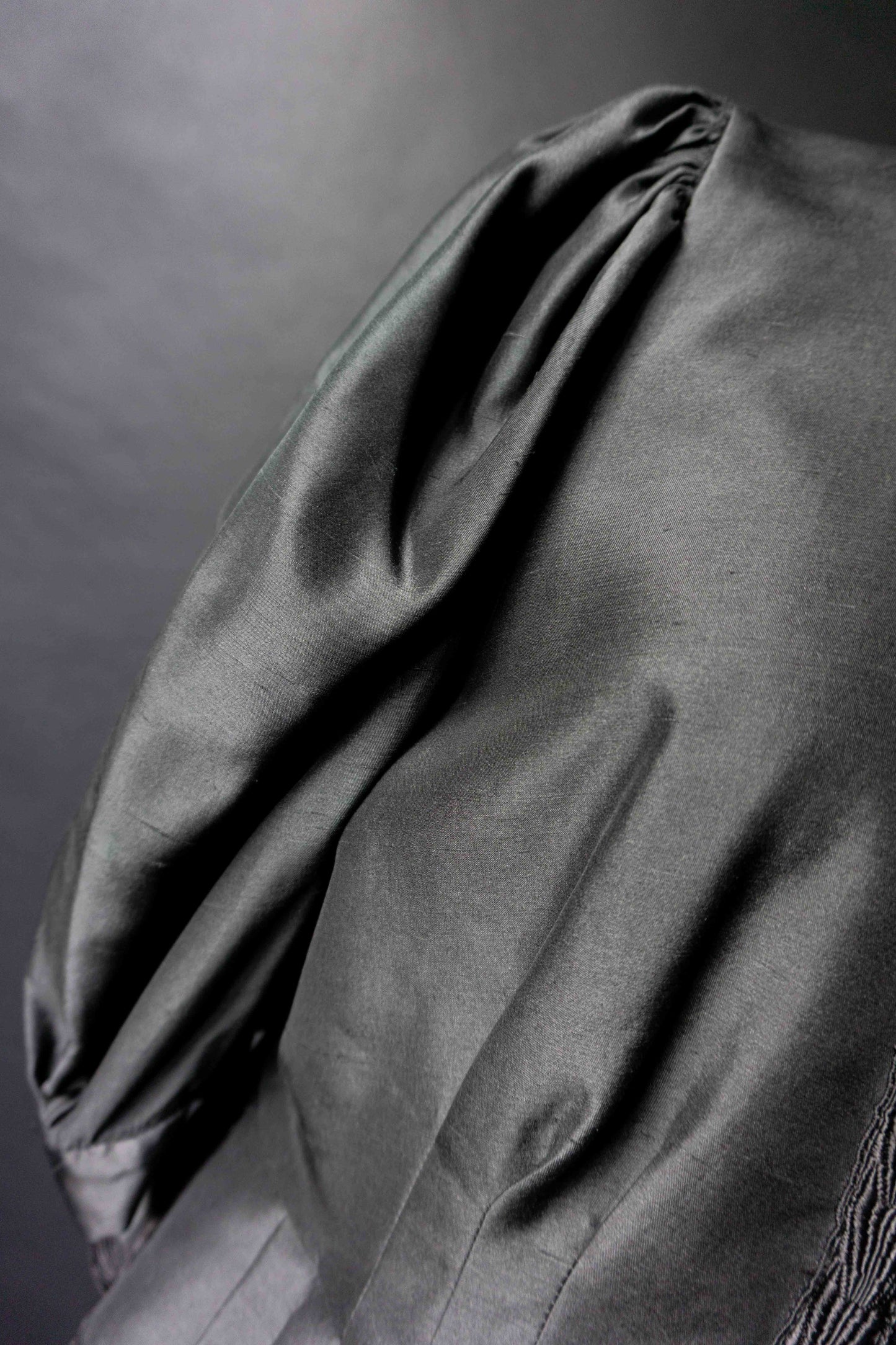 Vintage Dark Folklore Silk Bluse, M–L theplaincircle vintage