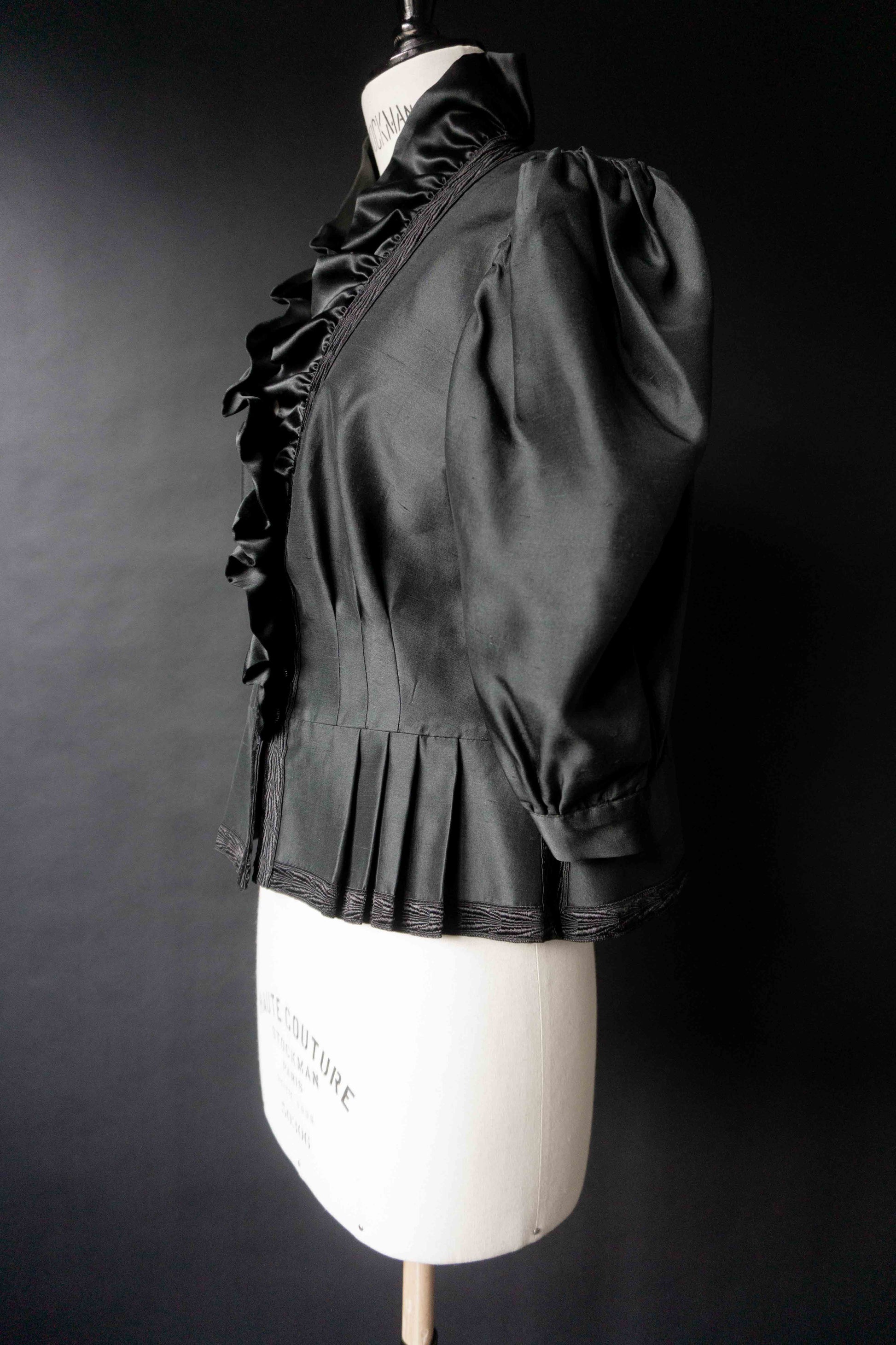 Vintage Dark Folklore Silk Bluse, M–L theplaincircle vintage