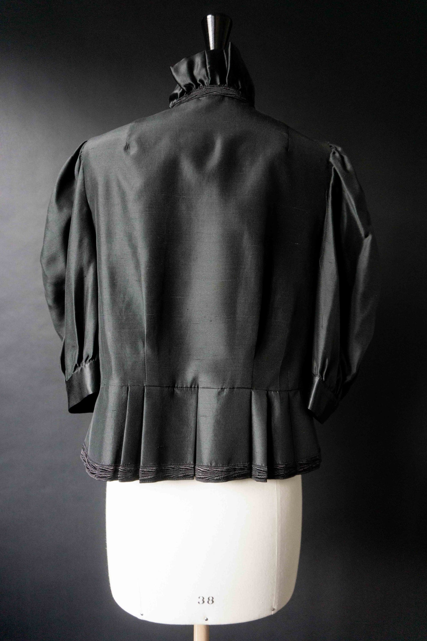 Vintage Dark Folklore Silk Bluse, M–L theplaincircle vintage