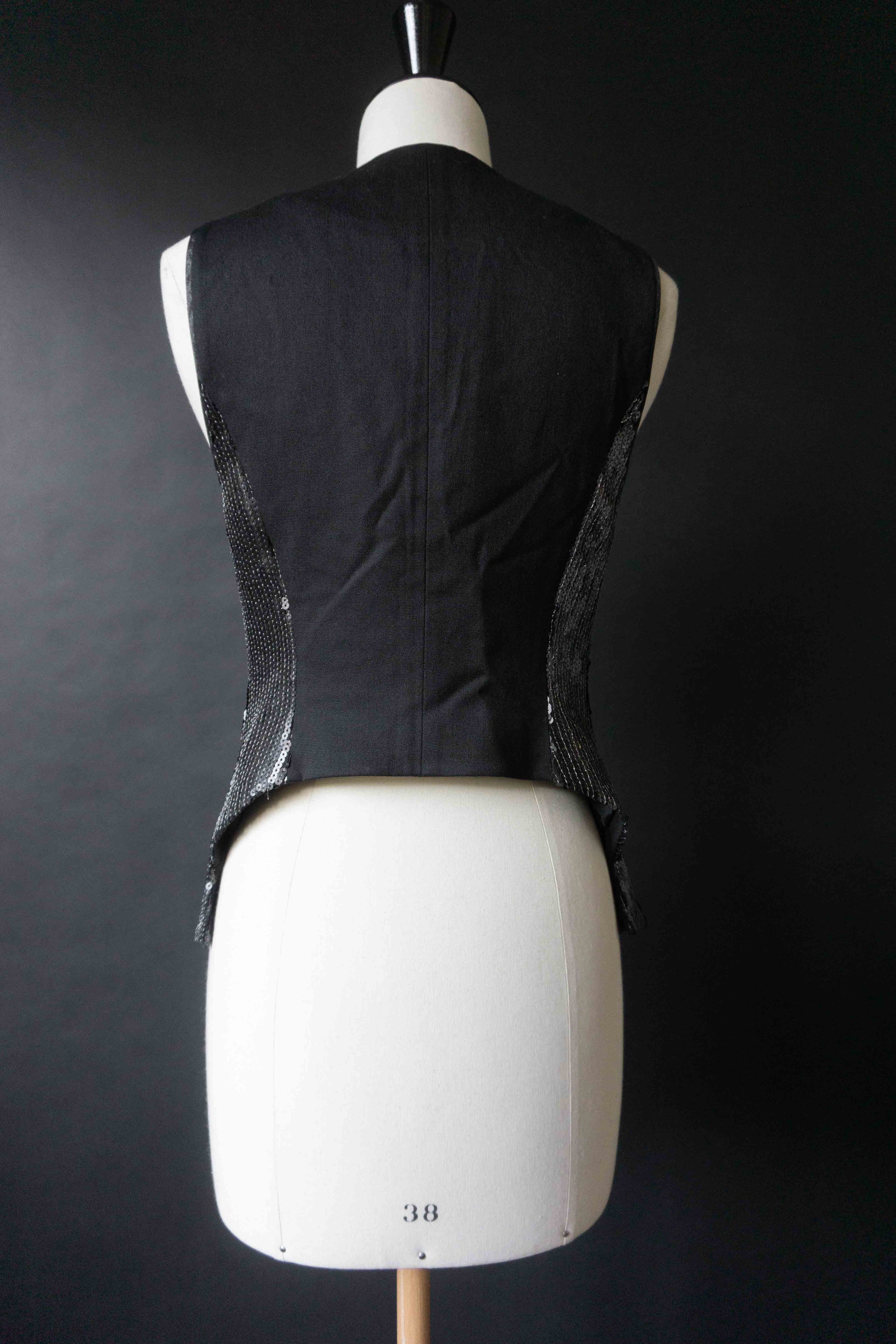 Vintage Paillettenweste Creare, XS–S theplaincircle vintage